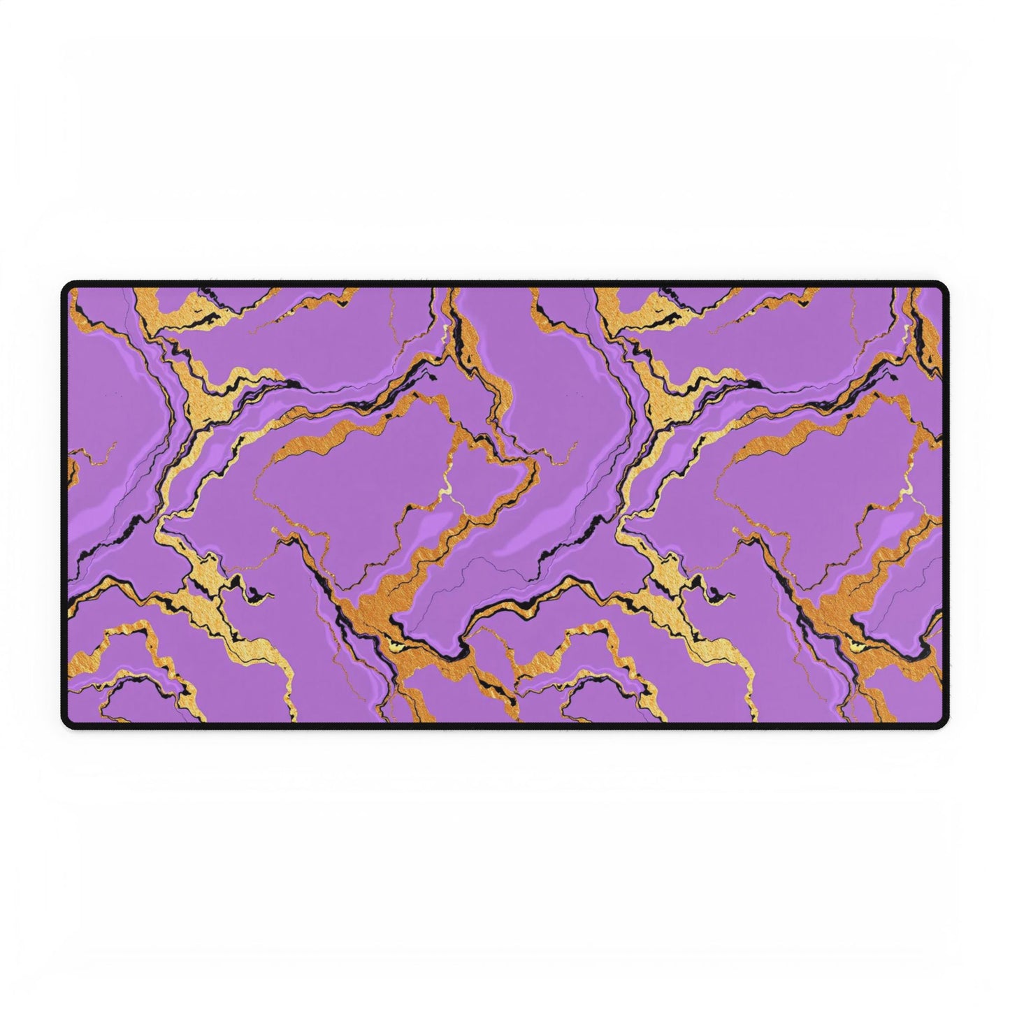 Elegant Marble Lavender Desk Mats - Purple & Black, Office Decor, Workspace Accessories, Desk Protection, Gift for Professionals