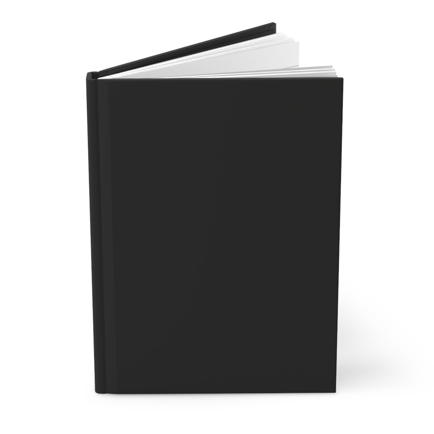 Matte Black Hardcover Journal - Black Minimalist Notebook for Note-taking, Journaling, Gift for Students, Writers, and Artists