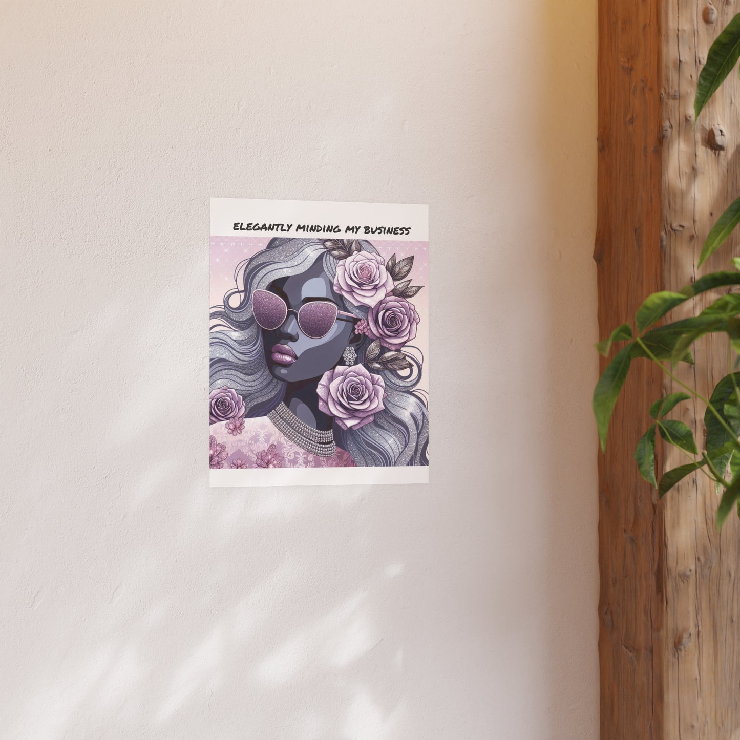 Elegant Business Poster - Stylish Wall Art for Home or Office - ELEGANTLY MINDING MY BUSINESS