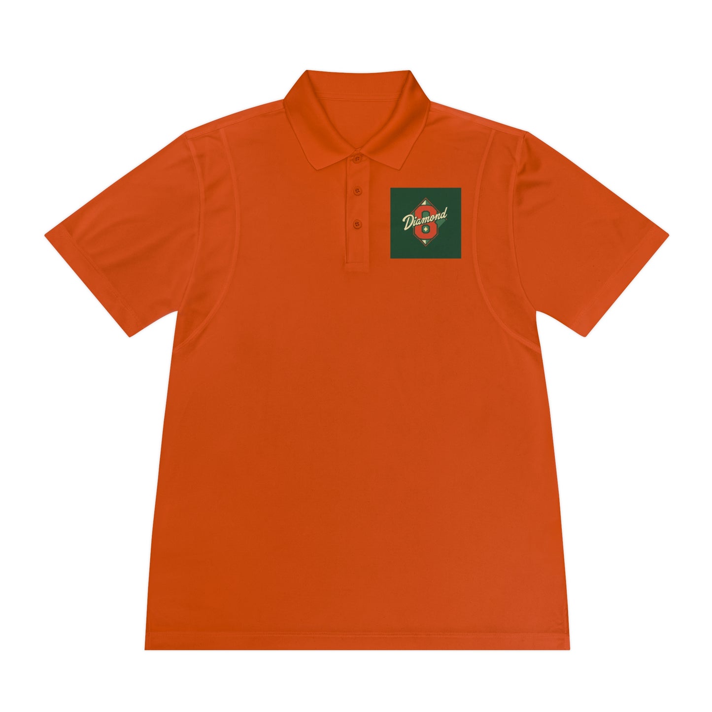 Men's Sport Polo Shirt with Green Design, Casual Wear, Gym Apparel, Outdoor Events, Golf Shirt, Father's Day Gift - Diamond 8
