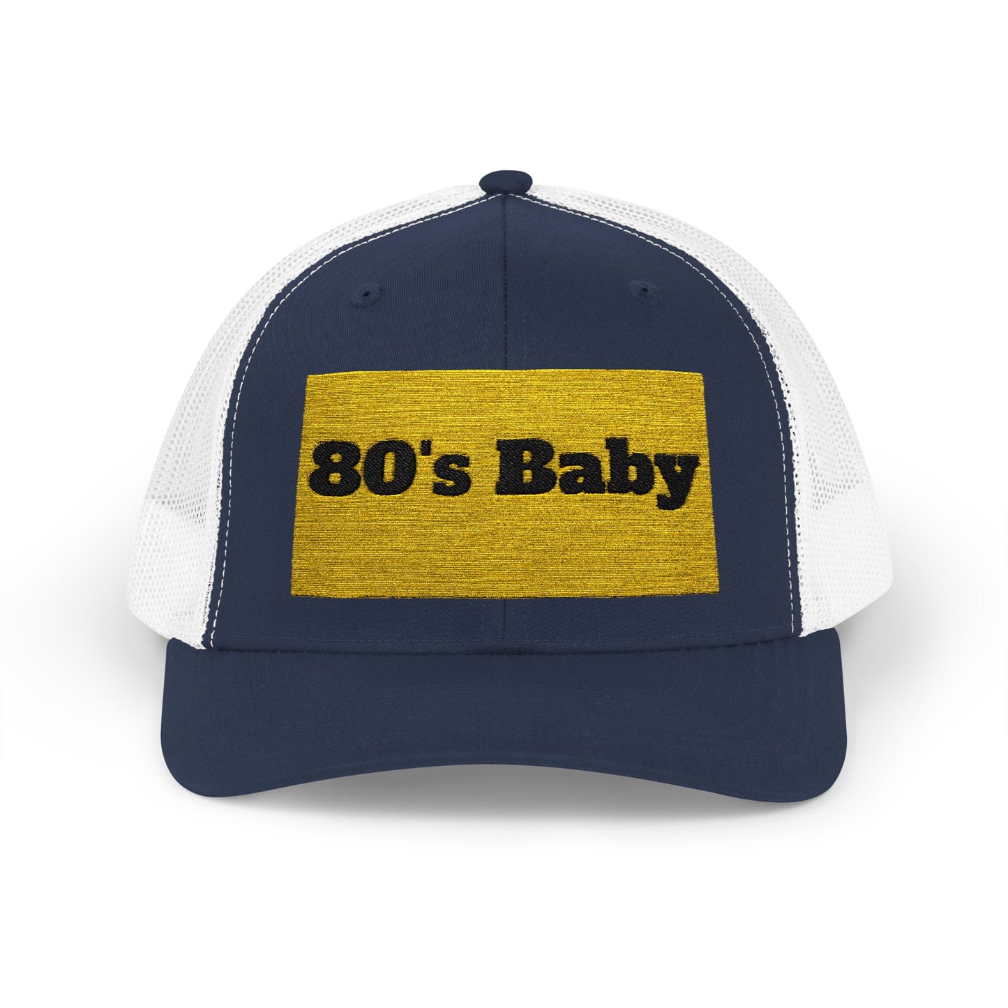 80's Baby Gold Snapback Trucker Cap - Retro Style Hat, Vintage Cap, Perfect for 80's Themed Parties, Gifts for Nostalgic Friends, Summer Fun