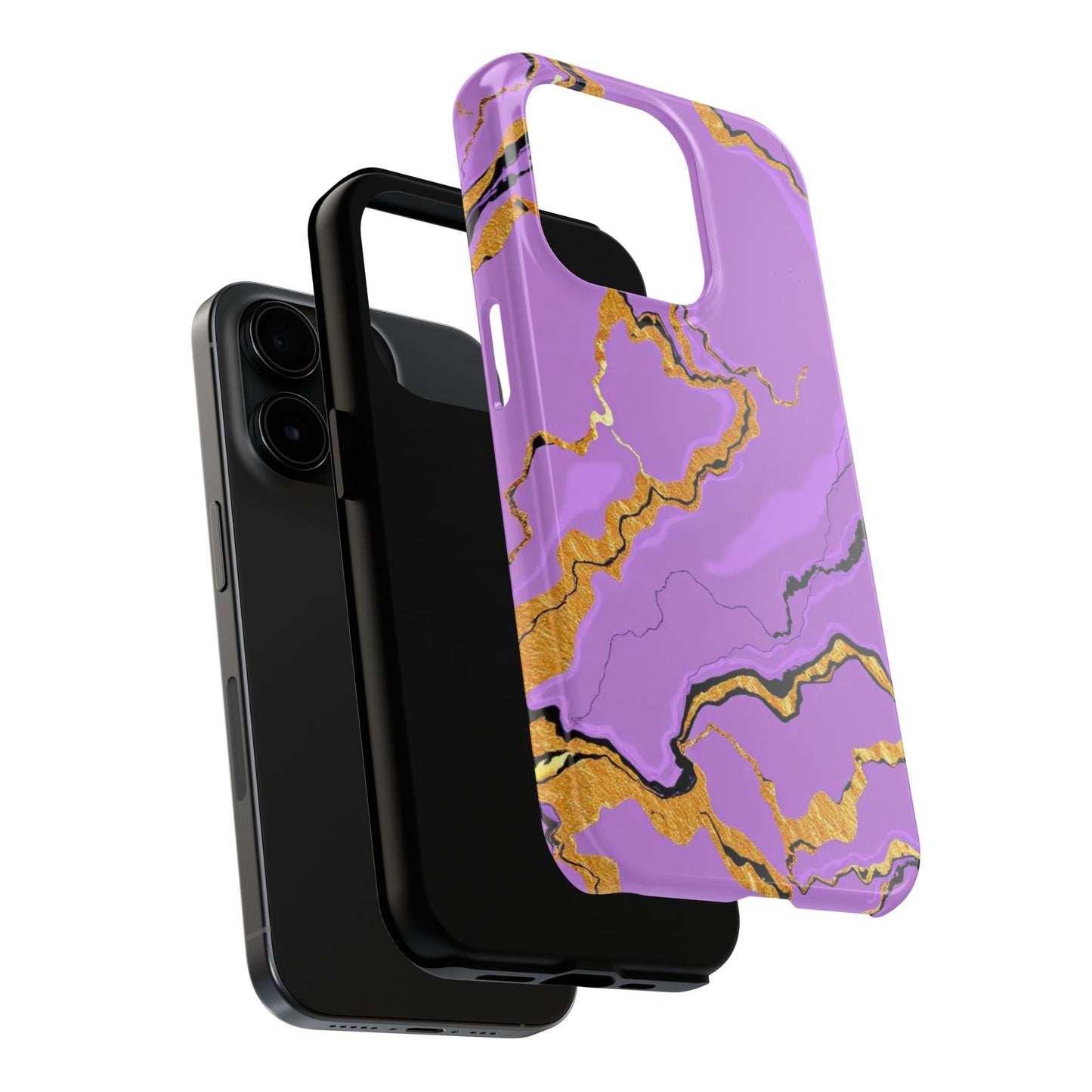 Stylish Tough Phone Cases with Purple Marble Design, Protective Phone Cases, Trendy Phone Accessories, Gift for Her, Unique Phone Cover