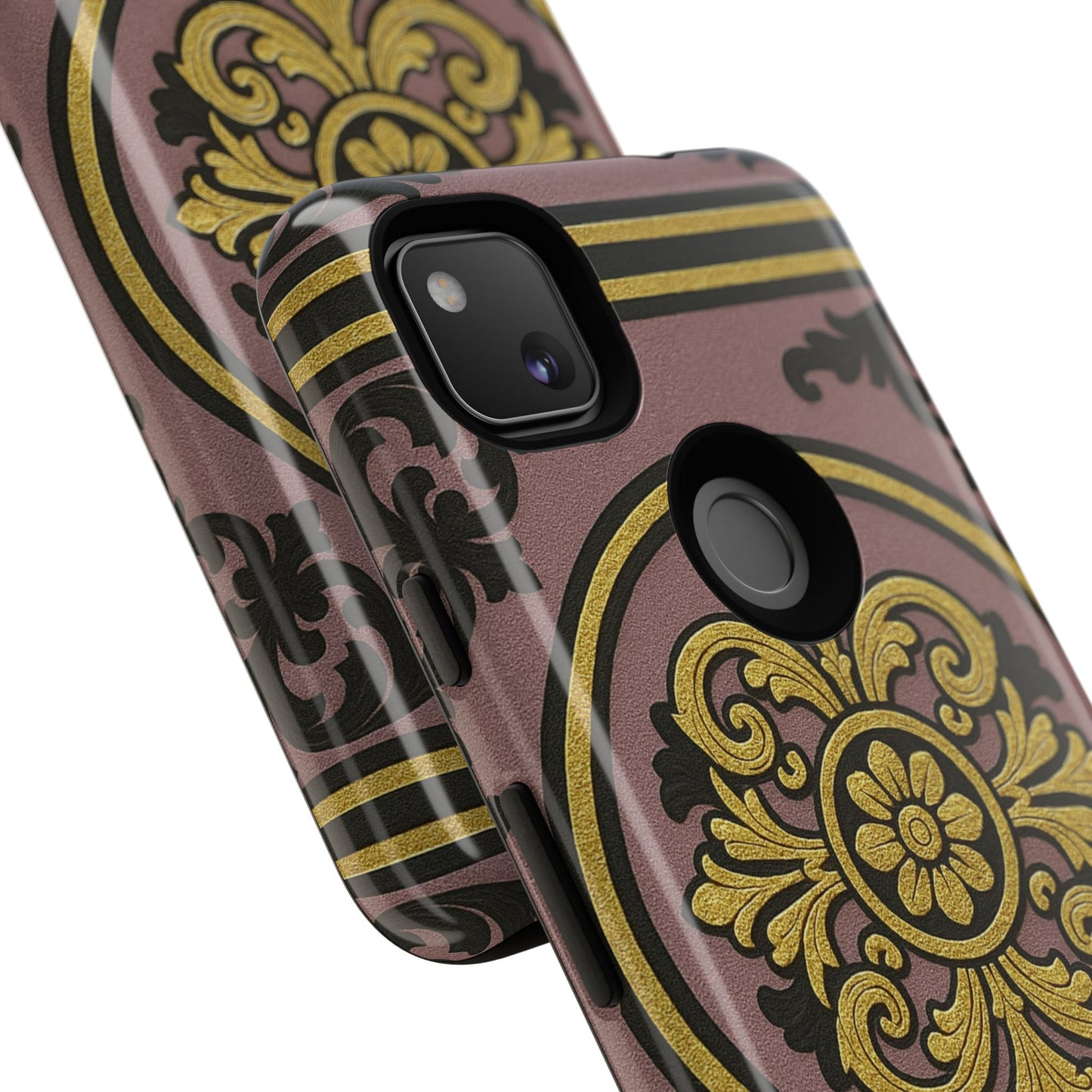 Gilded Mauve With Gold-Black Baroque Tough Cases
