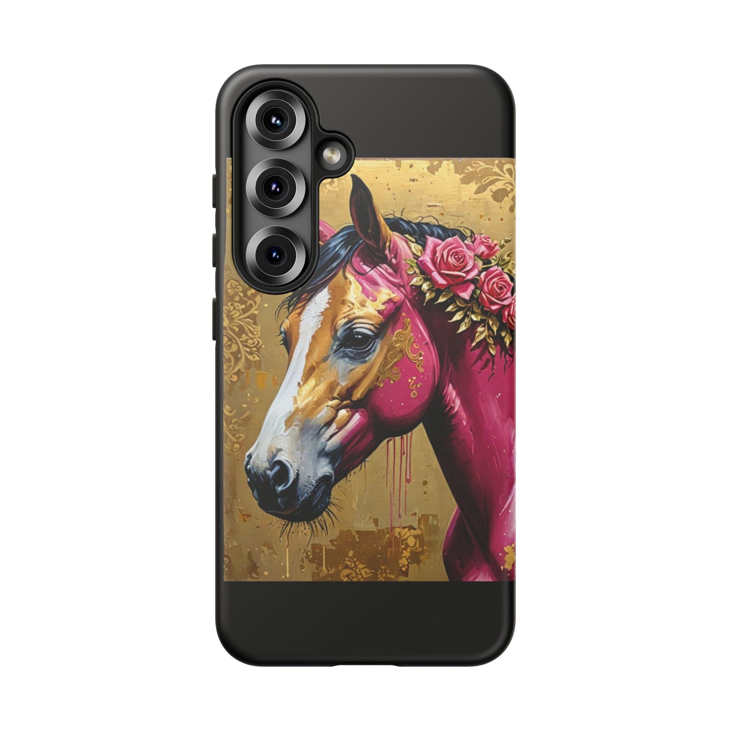 Phone Case - Elegant Horse Damask Design