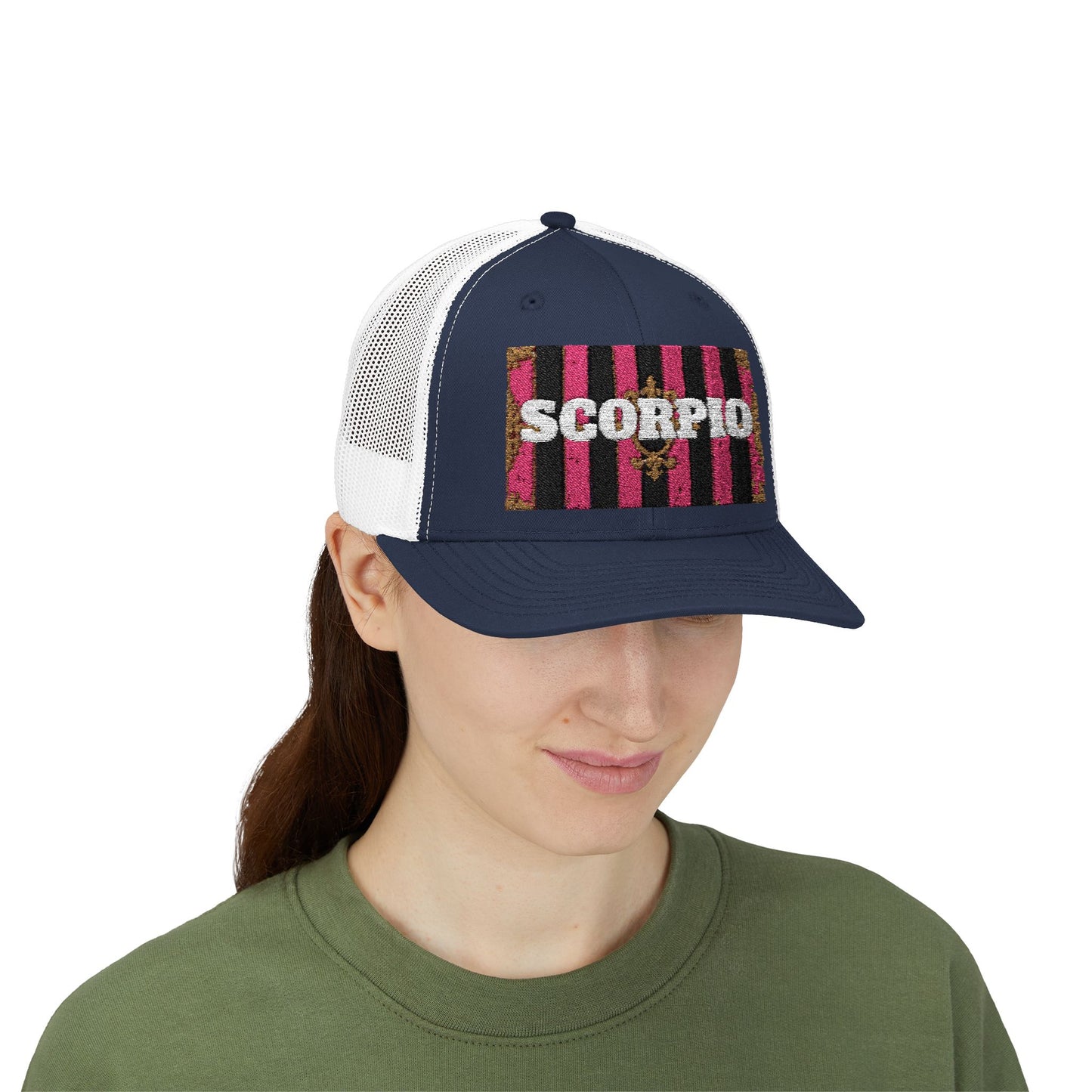 Scorpio Snapback Trucker Cap | Zodiac Hat, Astrology Gift, Trendy Cap for Astrology Lovers, Summer Style, Unique Birthday Gift