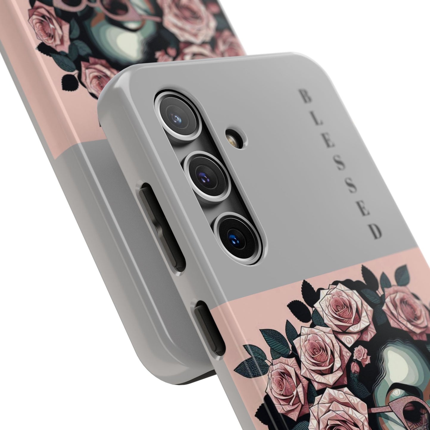 Blessed Floral Tough Phone Cases | Unique Gift for Her, Gift for Mom, Stylish Protection, Birthday Present, Black Girl Art