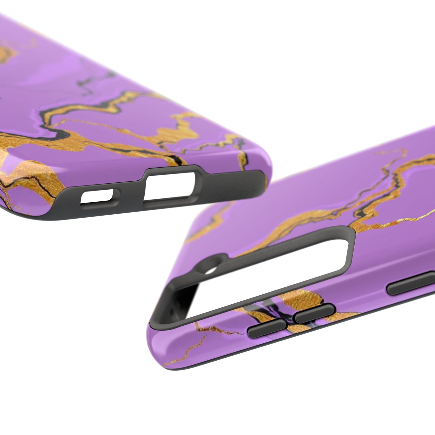 Stylish Tough Phone Cases with Purple Marble Design, Protective Phone Cases, Trendy Phone Accessories, Gift for Her, Unique Phone Cover