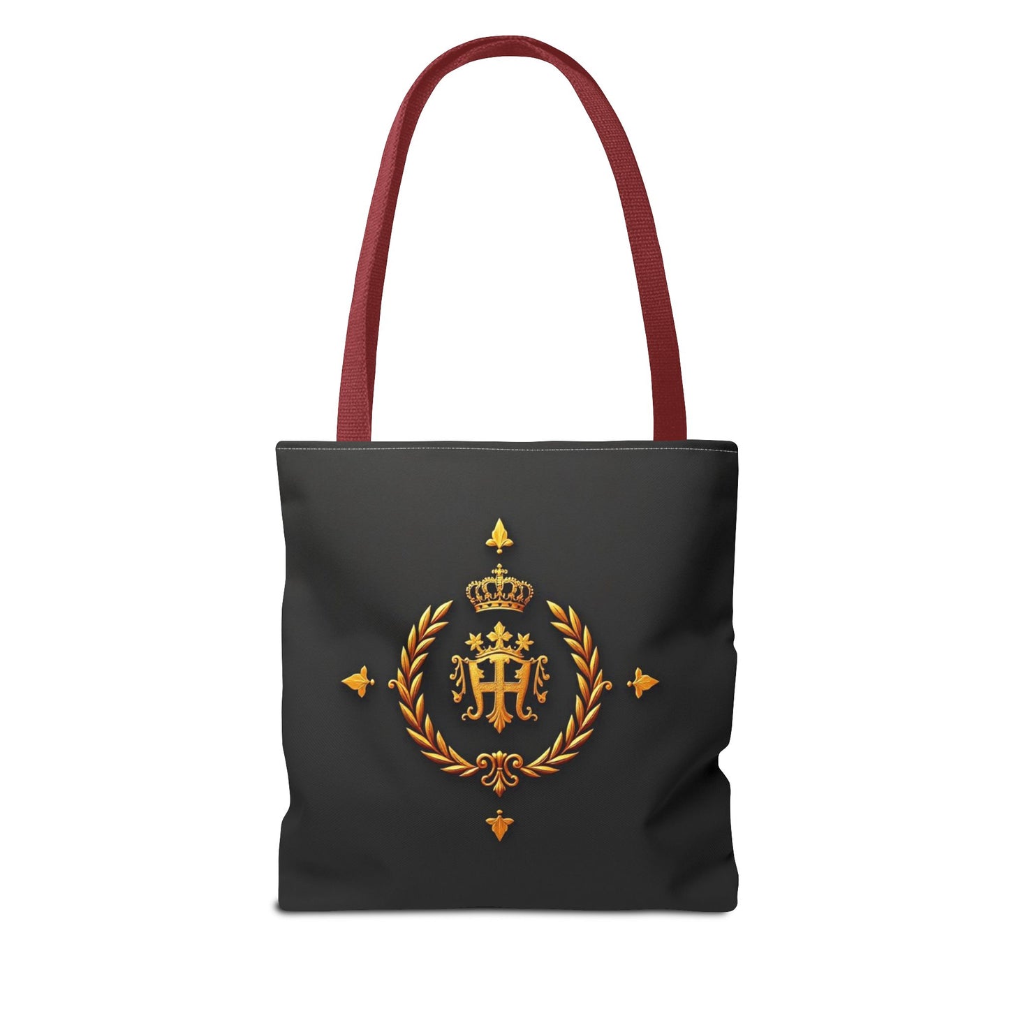 Luxurious Gold Emblem Tote Bag | Chic Shoulder Bag, Everyday Carryall, Great Gift for Her, Eco-Friendly Shopping Bag - Gold Crest