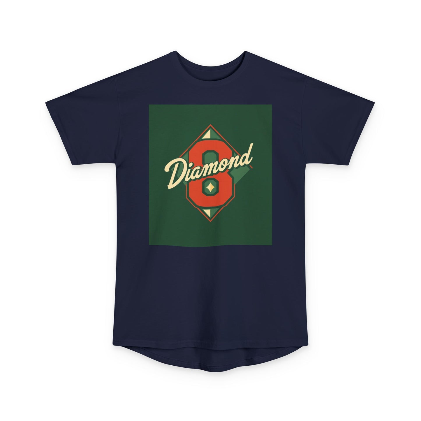 Urban Vibe Long Body Tee, Trendy Graphic T-Shirt, Unisex Streetwear Top, Casual Everyday Wear, Perfect for Gifts - Diamond 8