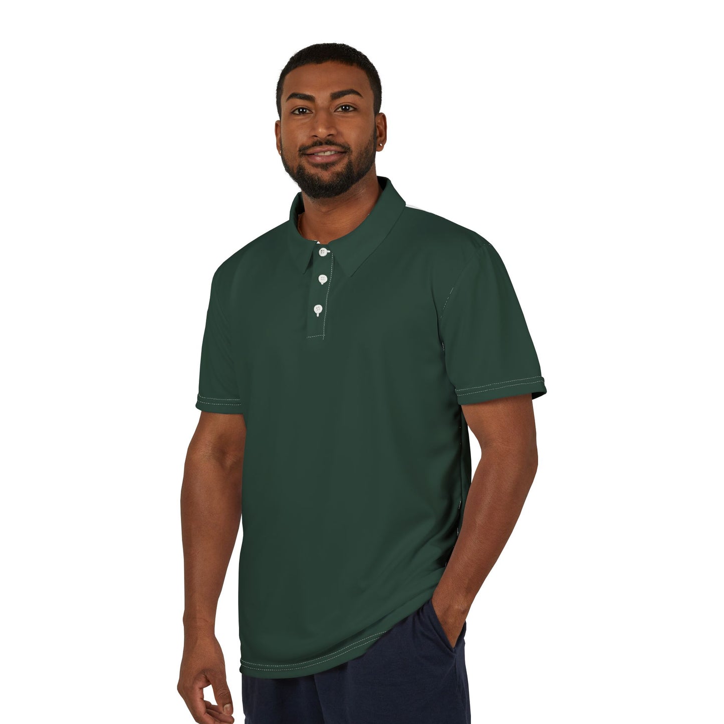 Casual Midnight Green Unisex Polo Shirt, Comfort Fit, Gender Neutral Style, Perfect for Everyday Wear, Gift for Birthdays or Holidays