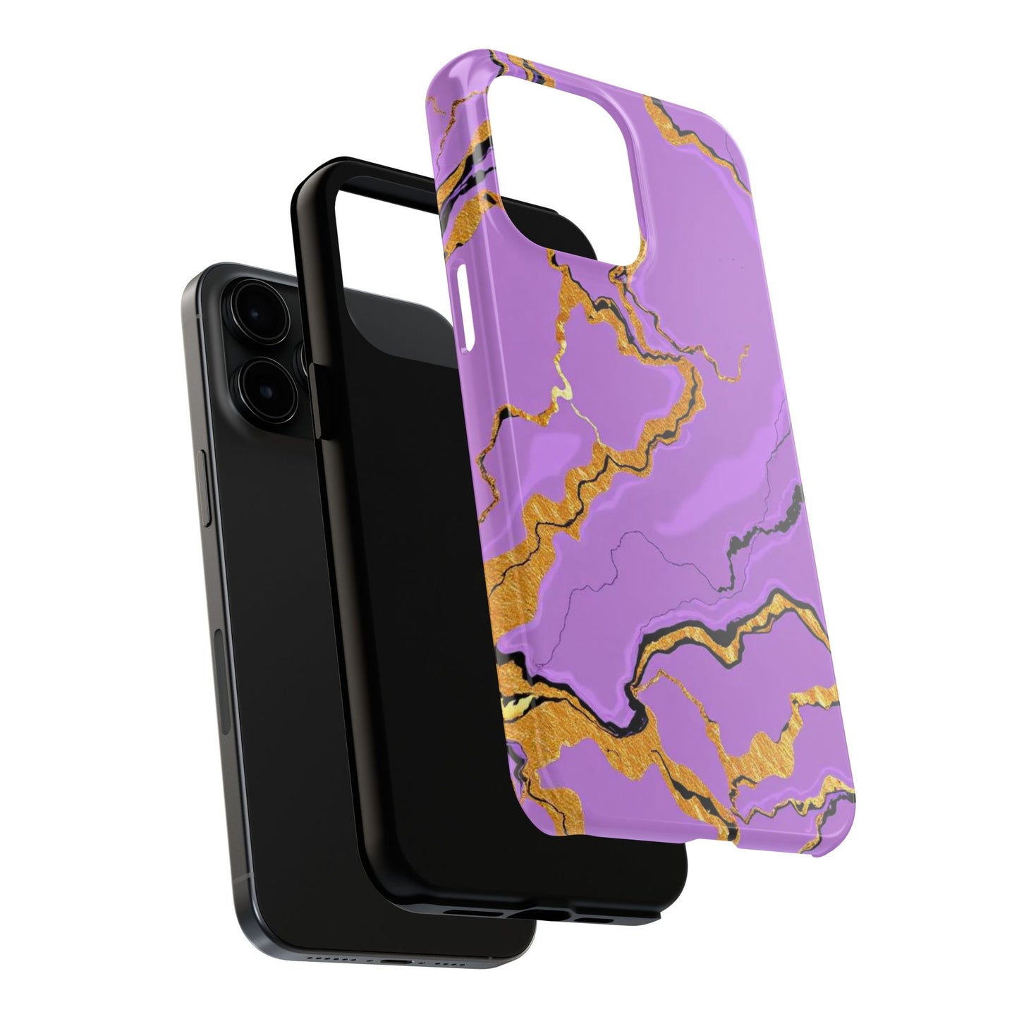 Stylish Tough Phone Cases with Purple Marble Design, Protective Phone Cases, Trendy Phone Accessories, Gift for Her, Unique Phone Cover