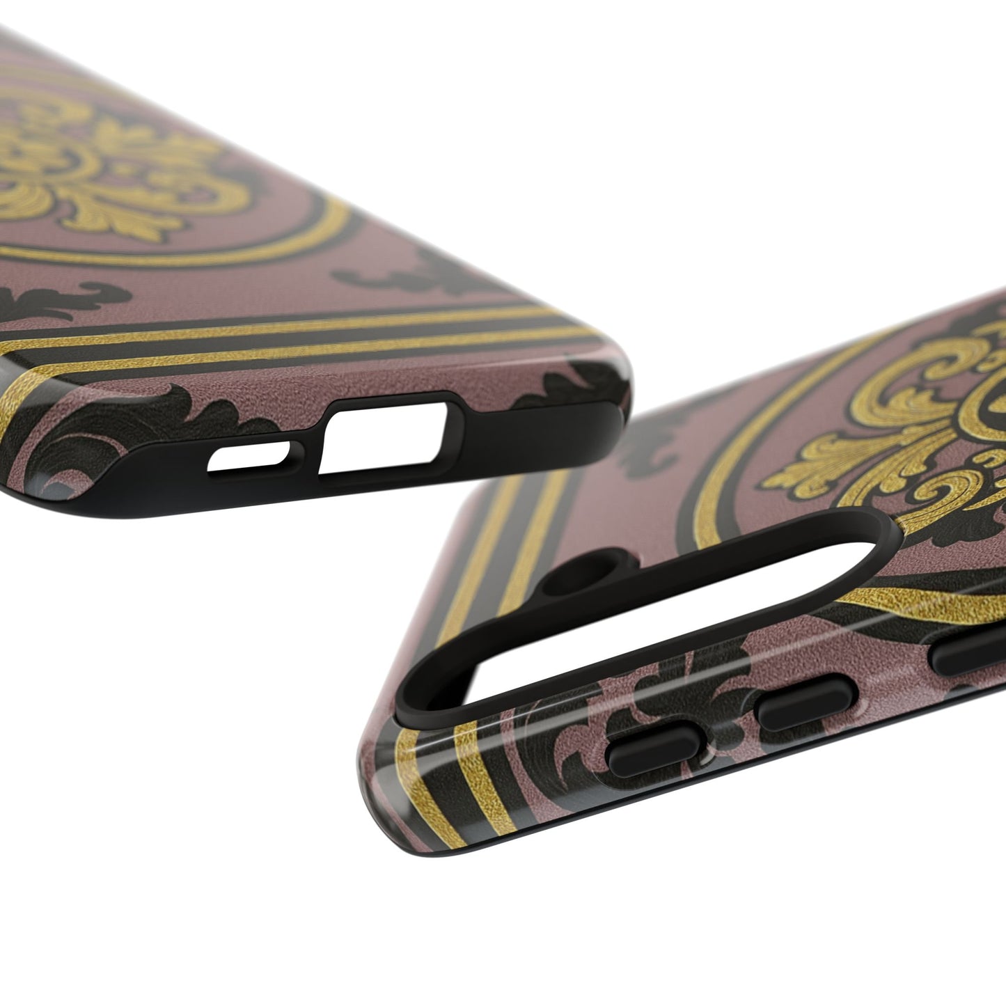 Gilded Mauve With Gold-Black Baroque Tough Cases