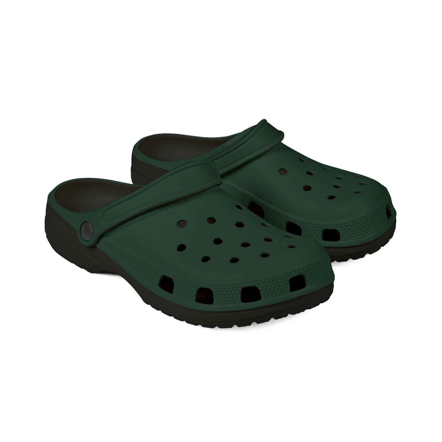 Trendy Midnight Green EVA Foam Rubber Clogs - Comfortable Footwear for Home, Garden, and Outdoor Fun, Stylish, Casual Slip-Ons
