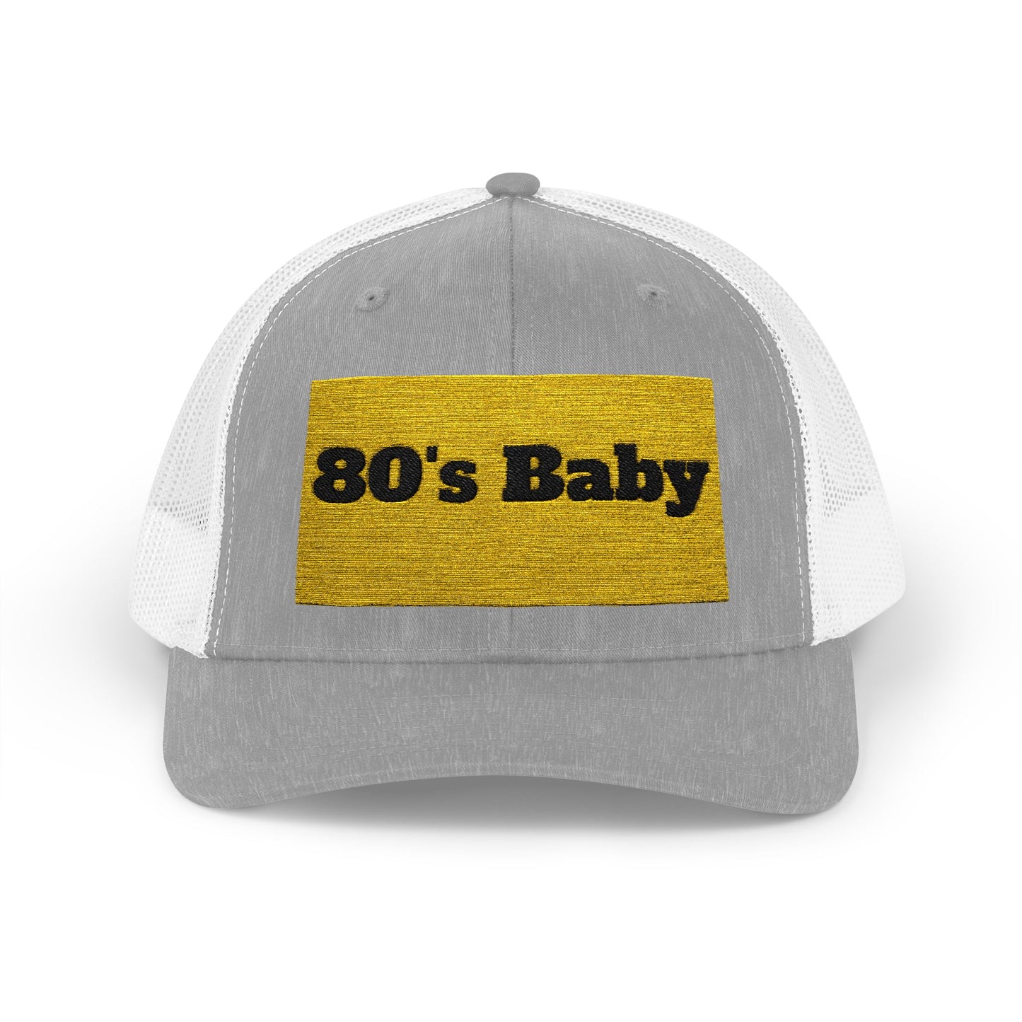 80's Baby Gold Snapback Trucker Cap - Retro Style Hat, Vintage Cap, Perfect for 80's Themed Parties, Gifts for Nostalgic Friends, Summer Fun