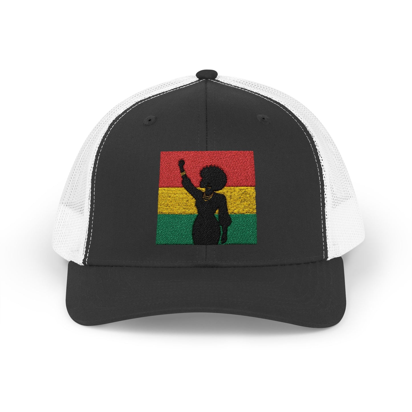 Silhouette Trucker Cap — Juneteenth Colors Snapback