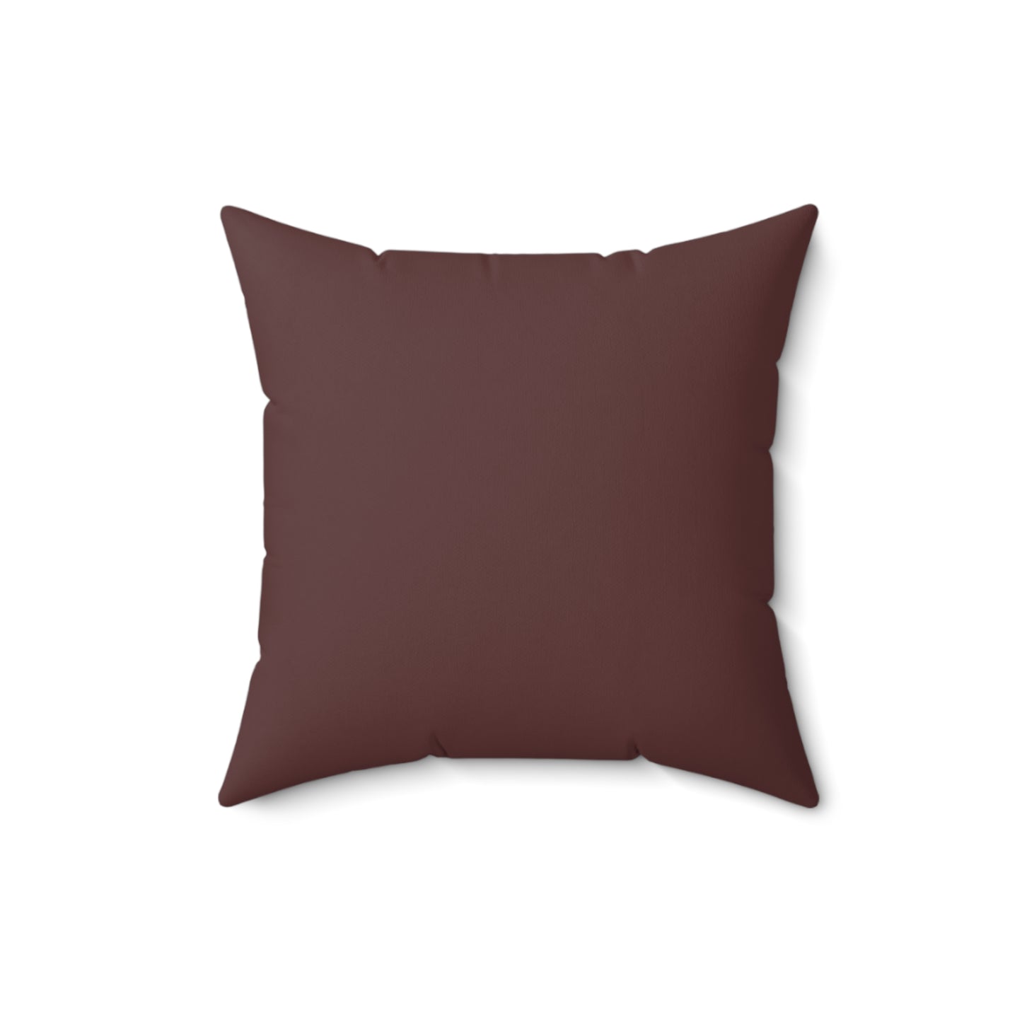 Brown Merlot Cozy Spun Polyester Square Pillow | Home Decor, Modern Accent, Comfort Cushion, Gift Idea, Cozy Living