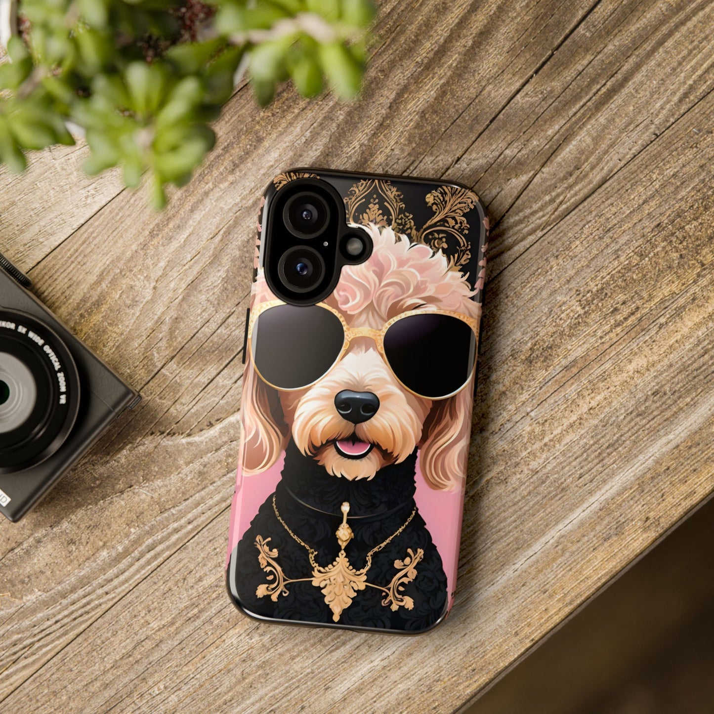 Phone Case - Golden Doodle In Sunglasses Tough Case