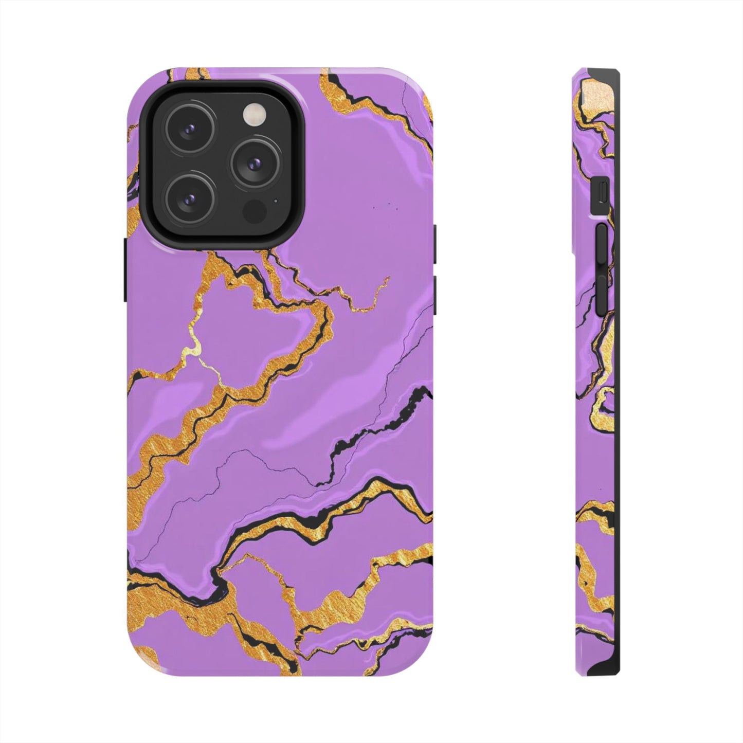 Stylish Tough Phone Cases with Purple Marble Design, Protective Phone Cases, Trendy Phone Accessories, Gift for Her, Unique Phone Cover