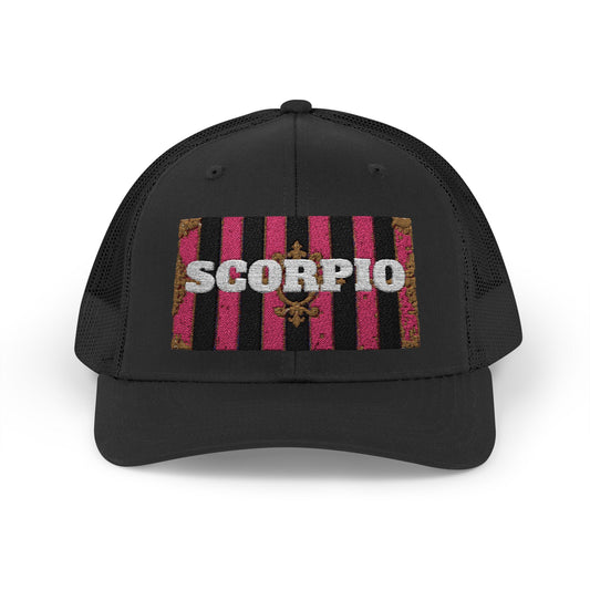 Scorpio Snapback Trucker Cap | Zodiac Hat, Astrology Gift, Trendy Cap for Astrology Lovers, Summer Style, Unique Birthday Gift