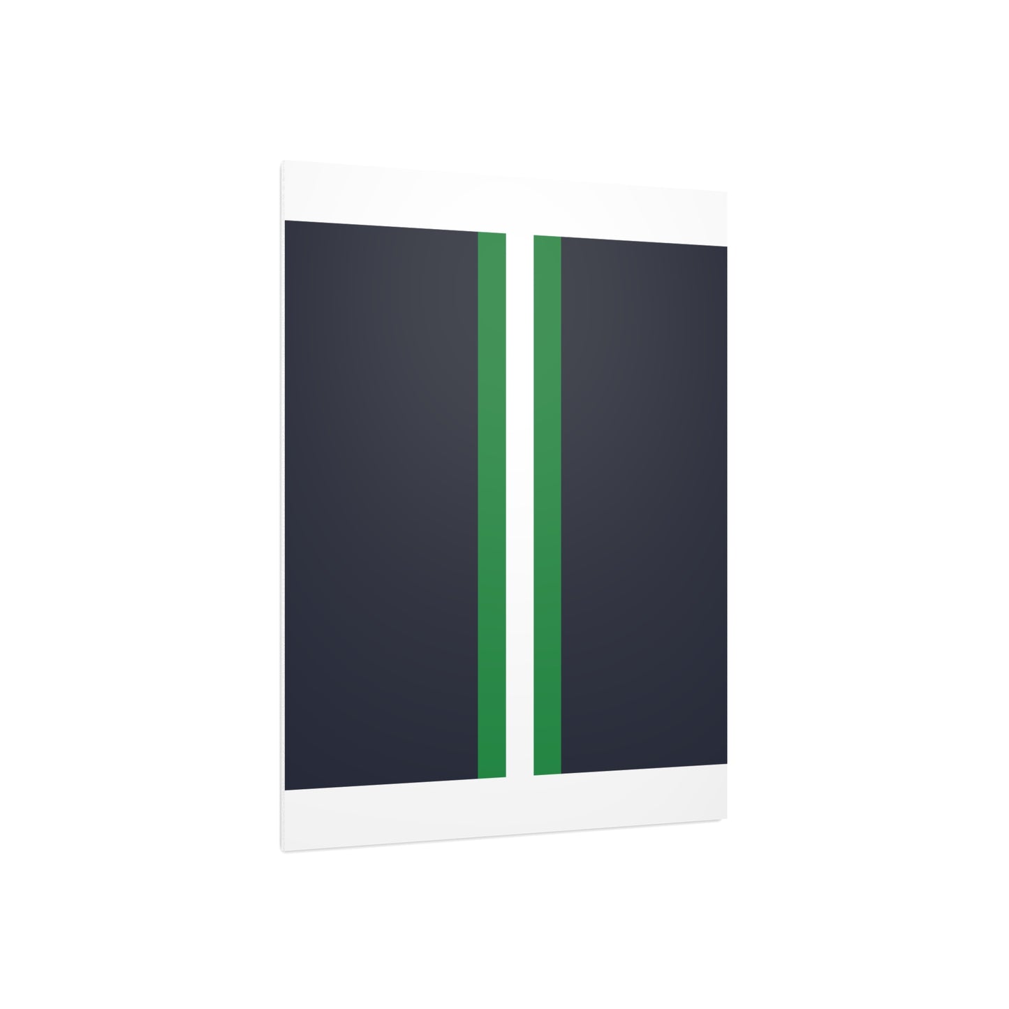 Lunar Midnight & Green-White Striped Foam Board Display, Wall Art Decor, Classroom Sign, Photo Background, Custom Art Board
