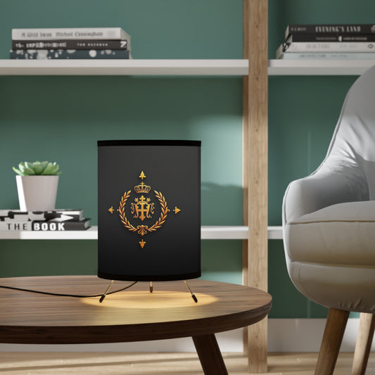 Luxurious Tripod Lamp with Regal Design, Perfect for Home Decor, Living Room, Bedroom, Office, Unique Gift, Vintage Style - Gold Crest