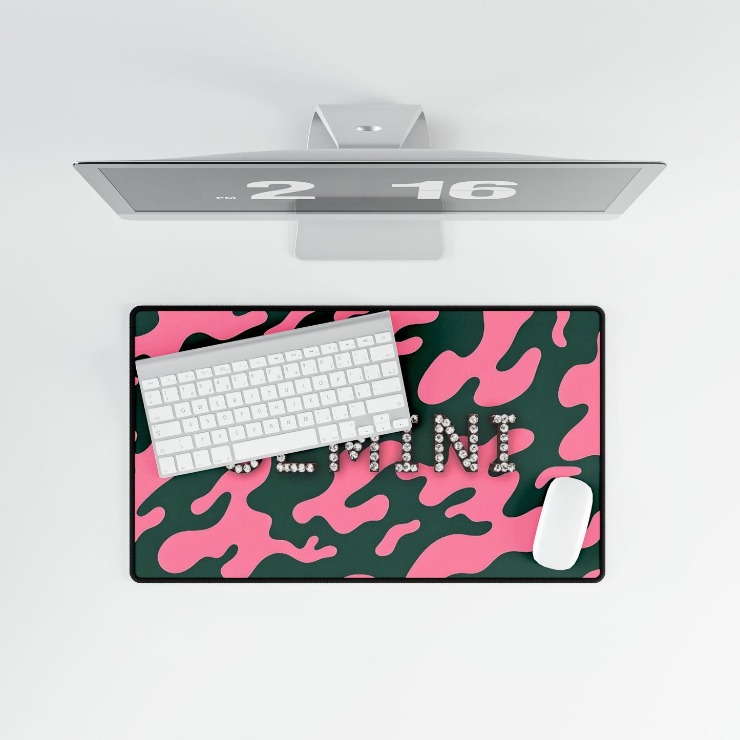 Gemini Desk Mat | Stylish Desk Accessory, Astrology Gift, Office Decor, Personalized Workspace, Dorm Room Essentials