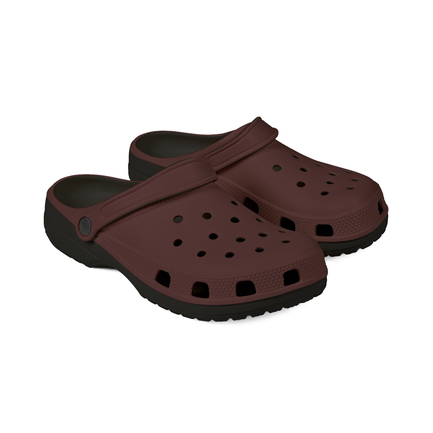 Comfortable Brown Merlot EVA Foam Rubber Shoes for Everyday Wear, Lightweight Slip-On Clogs, Perfect for Gardening, Beach, House