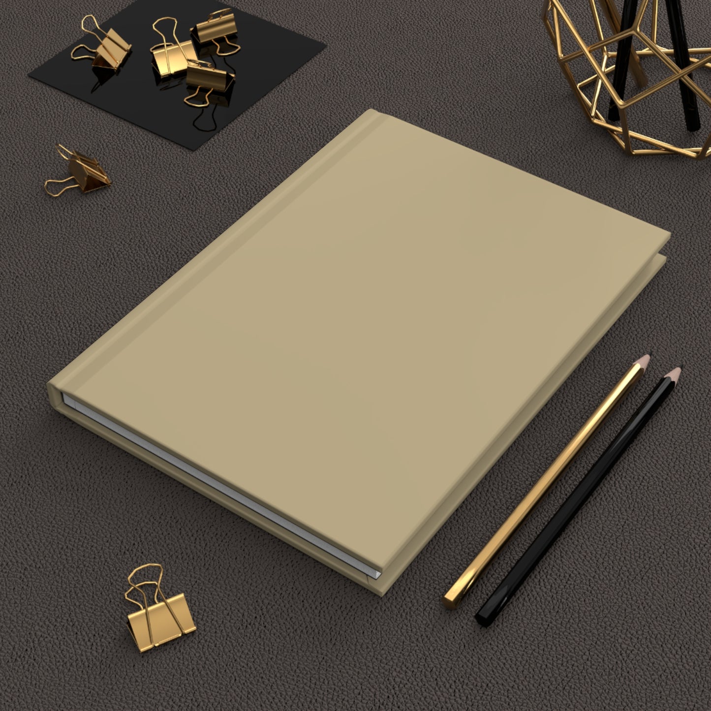 Vanilla Wheat Hardcover Journal, Elegant Note-taking, Gift for Writers, Daily Planner, Creative Journaling, Minimalist Style