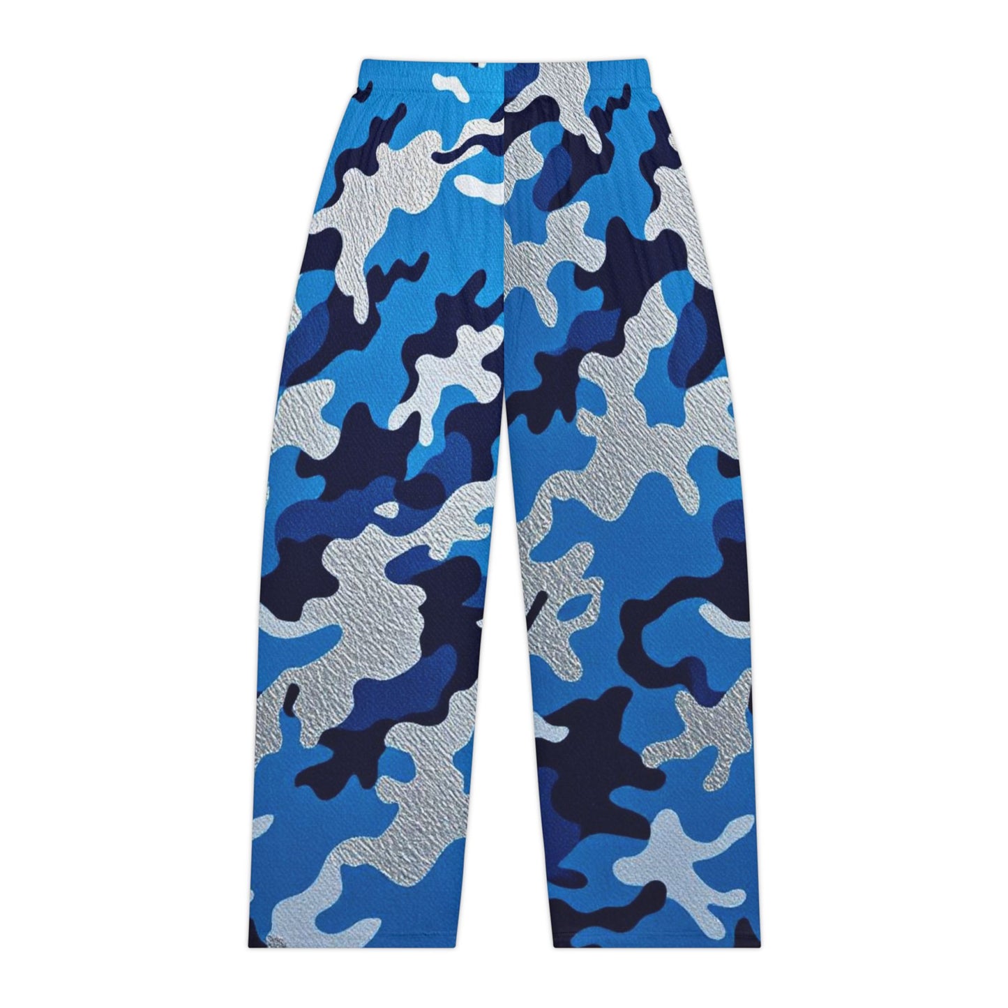 Cozy Blue Camo Pajama Pants, Relaxed Sleepwear, Women's Lounge Pants, Gift for Her, Casual Comfort, Birthday - Blue Camo