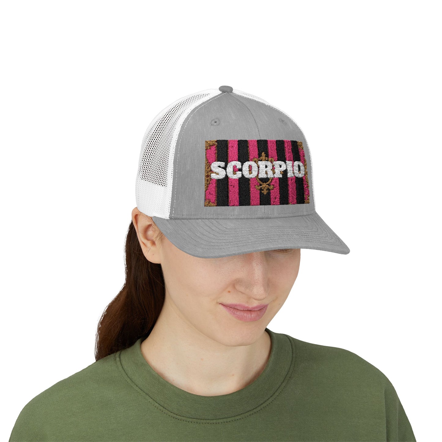 Scorpio Snapback Trucker Cap | Zodiac Hat, Astrology Gift, Trendy Cap for Astrology Lovers, Summer Style, Unique Birthday Gift