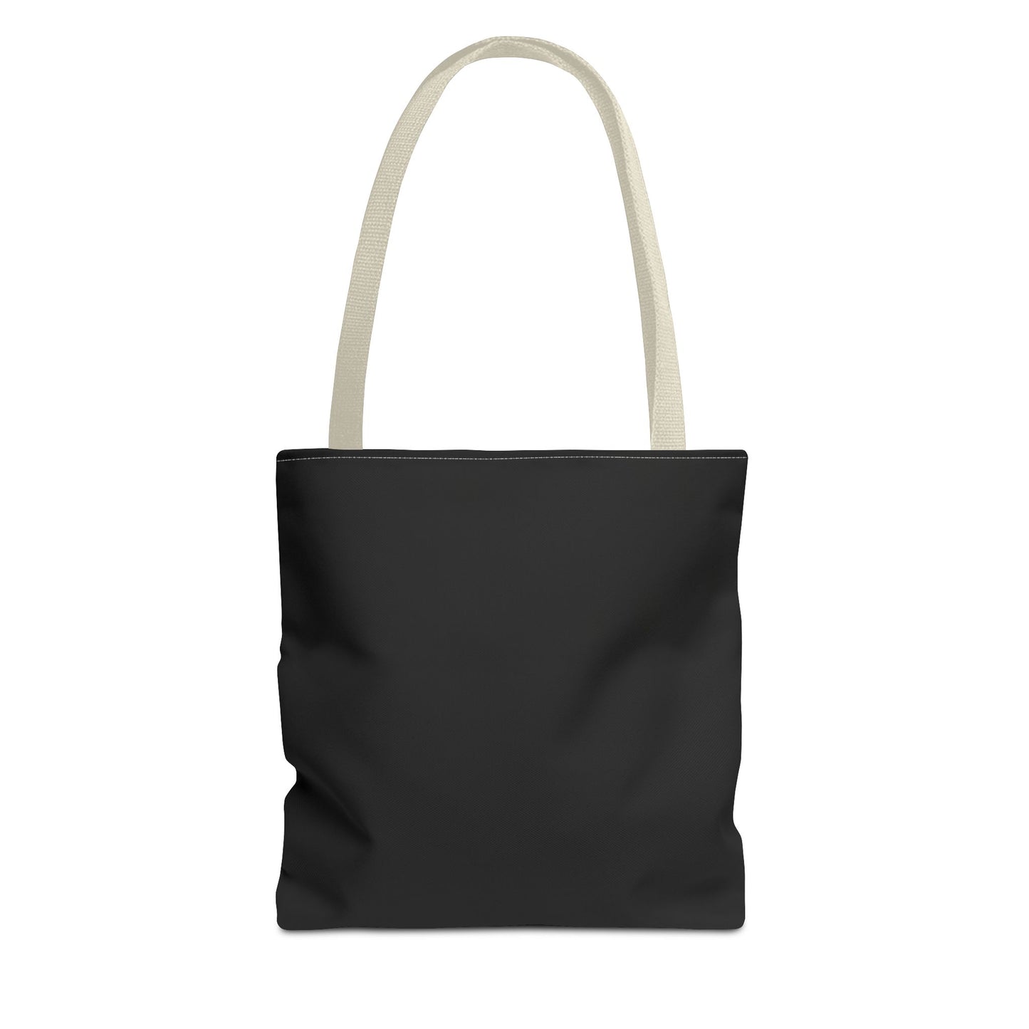 Stylish Black All-Over Print Tote Bag, Eco-Friendly Shopping Bag, Beach Tote, Gift for Her, Everyday Carryall