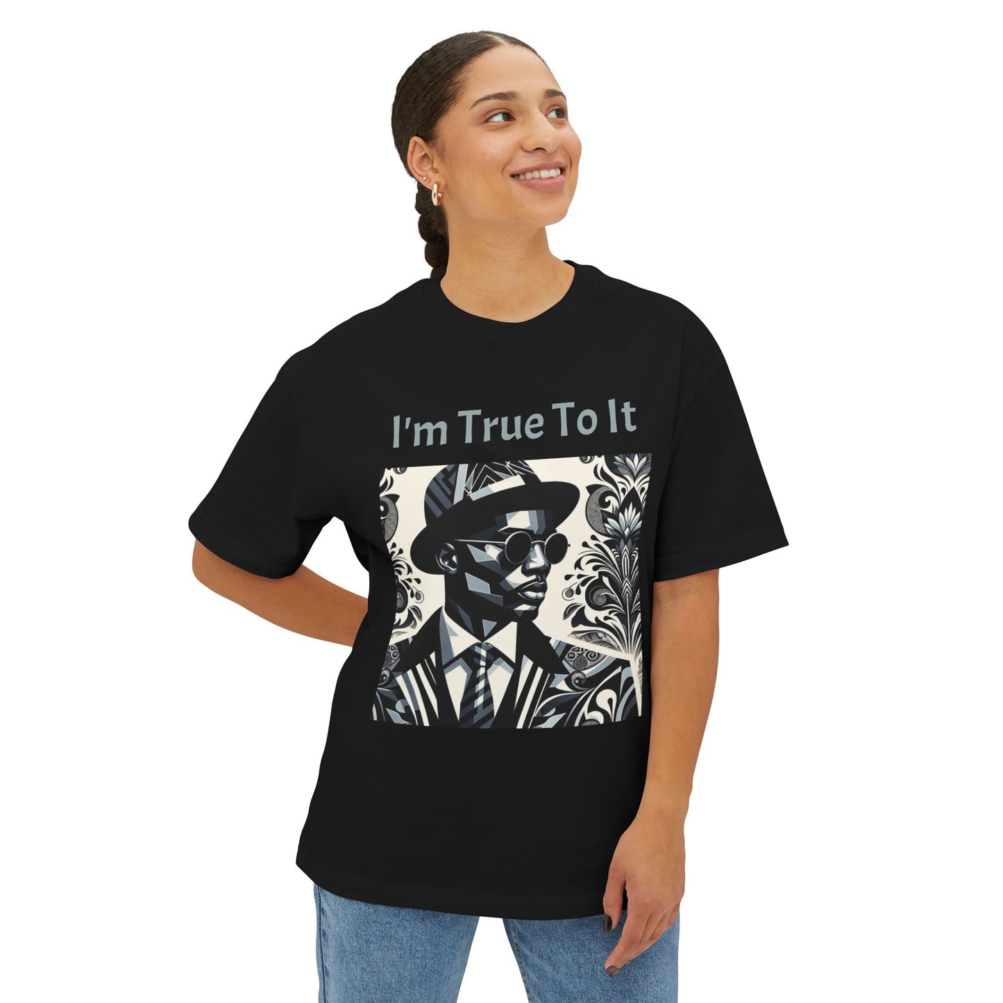 Stylish Oversized Tee, Graphic Tee, Casual Summer Tee, Urban Fashion, Vintage-Inspired T-Shirt - True To It