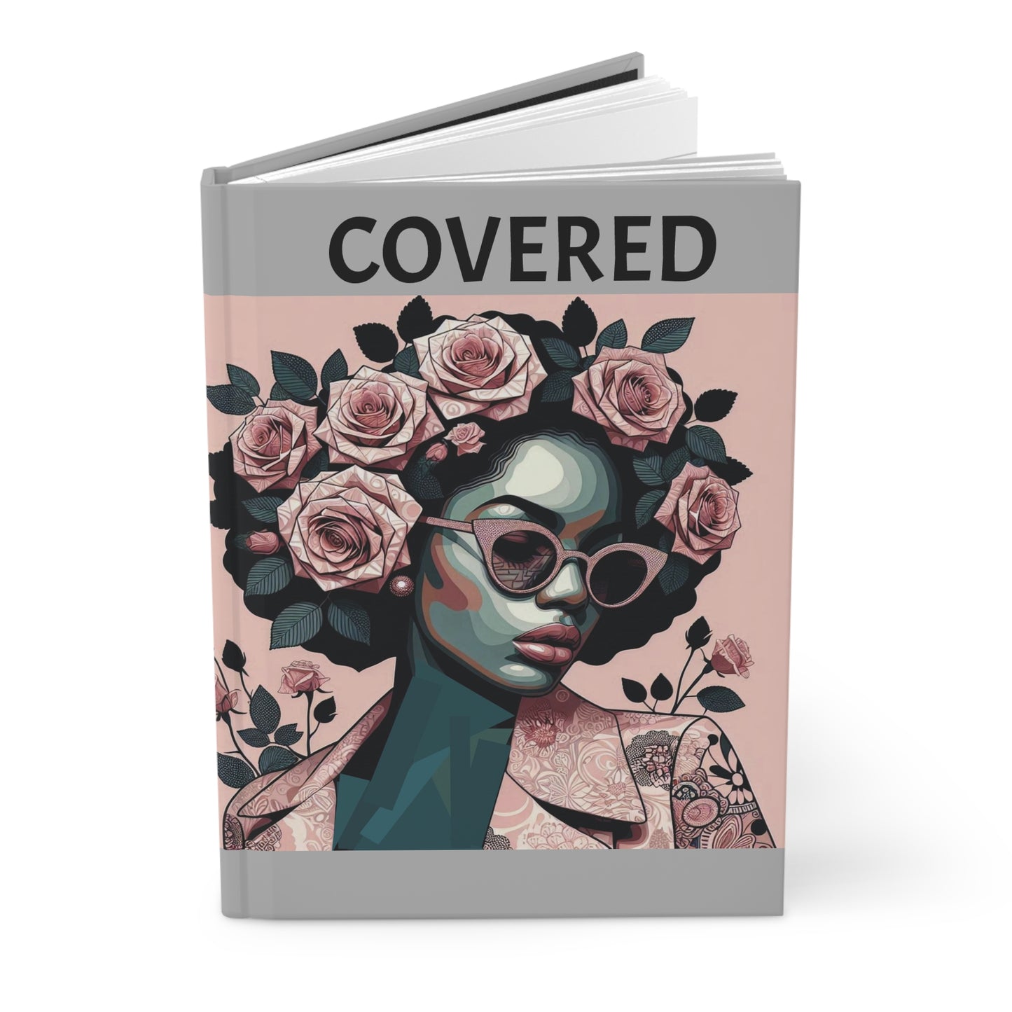 Chic Hardcover Journal with Inspirational Quotes, Empowerment Notebook, Gift for Her, Art Journal, Writing Diary, Blessed & Covered Designs