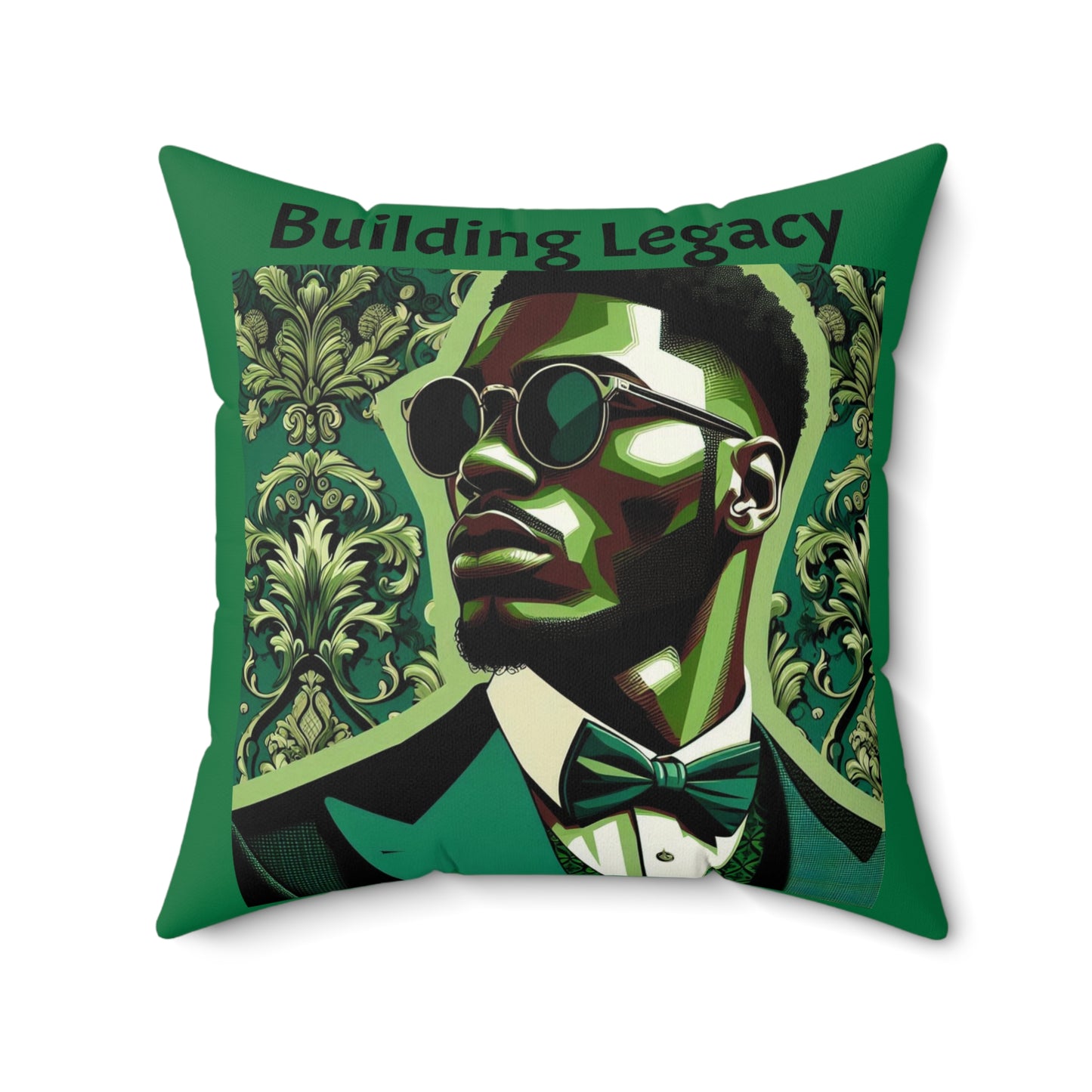 Building Legacy Faux Suede Pillow | Inspirational Home Decor, Modern Accent, Gift for Graduates, Unique Statement Piece