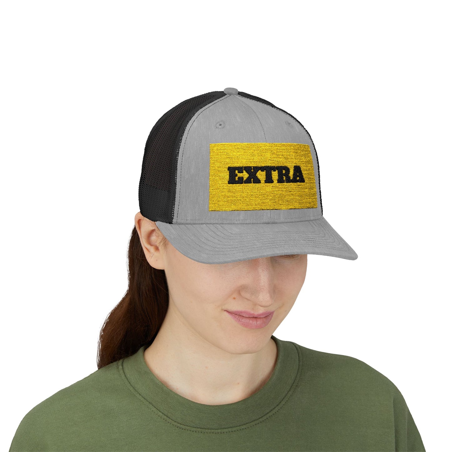 Extra Sparkling Gold Snapback Trucker Cap, Casual Hat, Fashion Accessory, Outdoor Gear, Gift for Him/Her, Party Wear