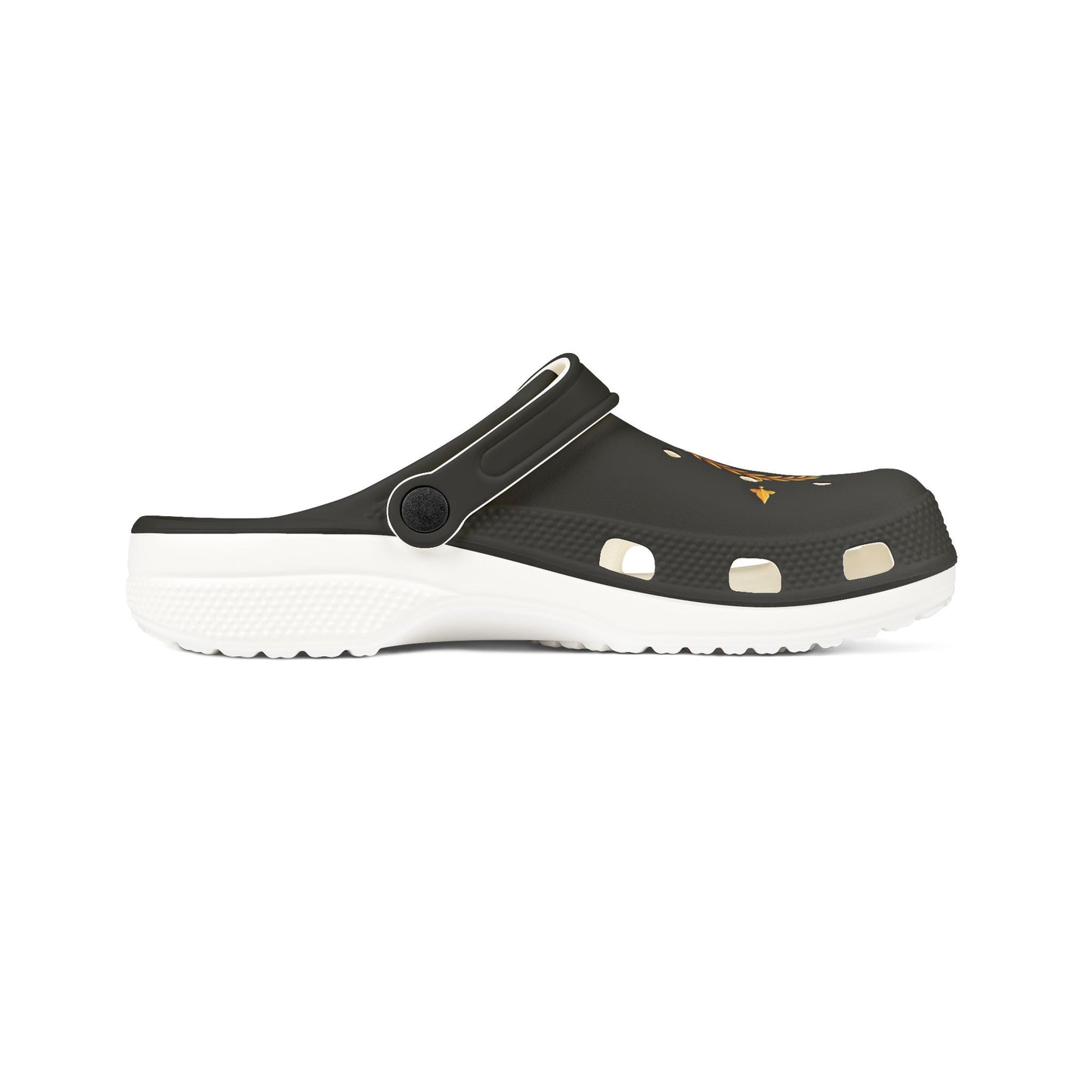 Stylish EVA Foam Rubber Clogs - Trendy Comfort Footwear, Garden Shoes, Pool Slides, Fashionable Slippers, Unique Casual Wear - Gold Crest