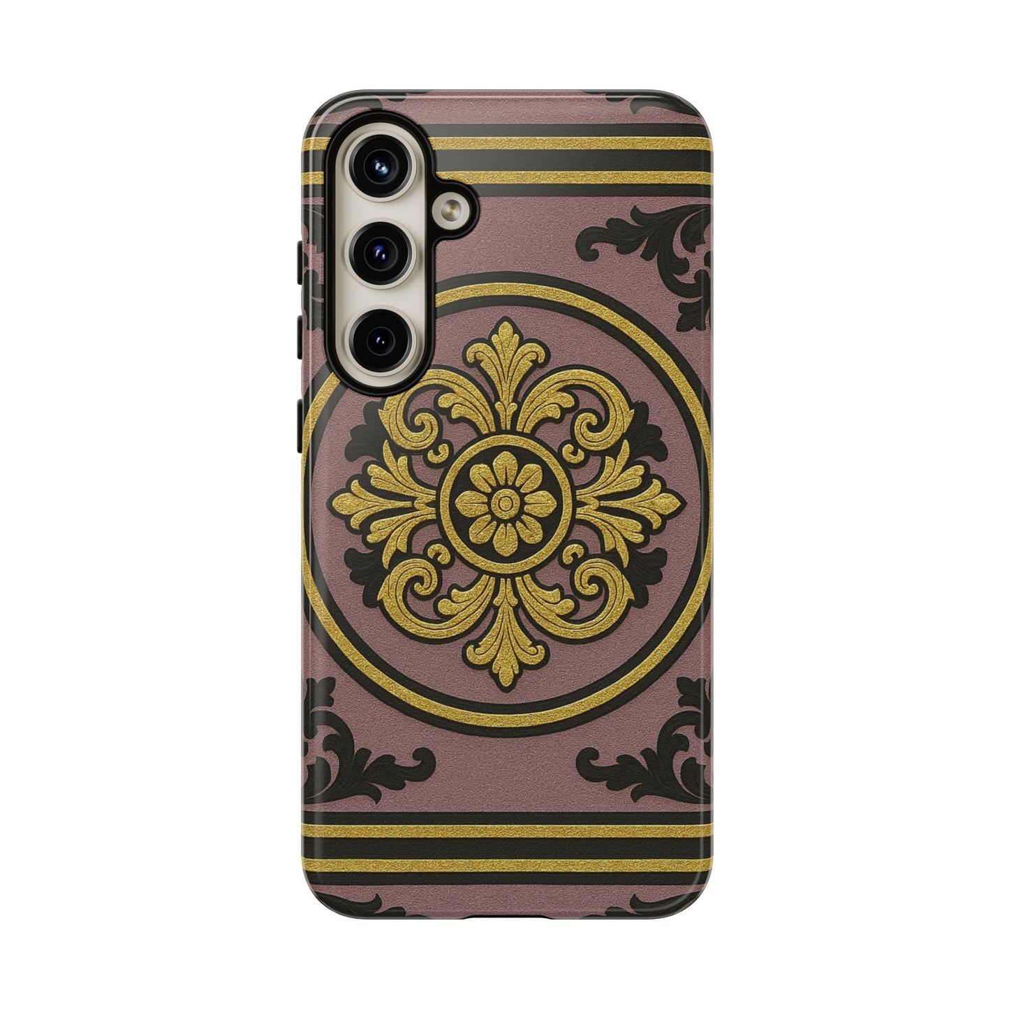 Gilded Mauve With Gold-Black Baroque Tough Cases
