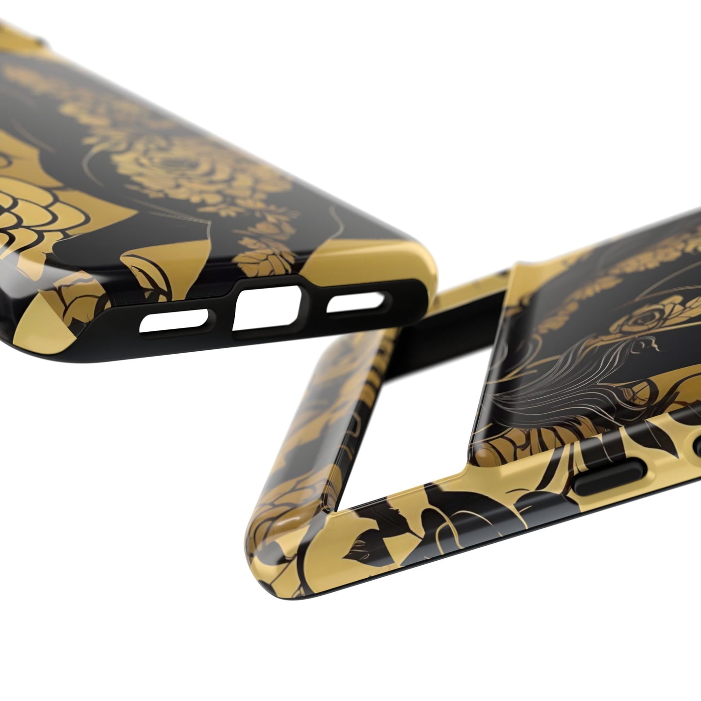 Phone Case - Elegant Horse & Roses Design