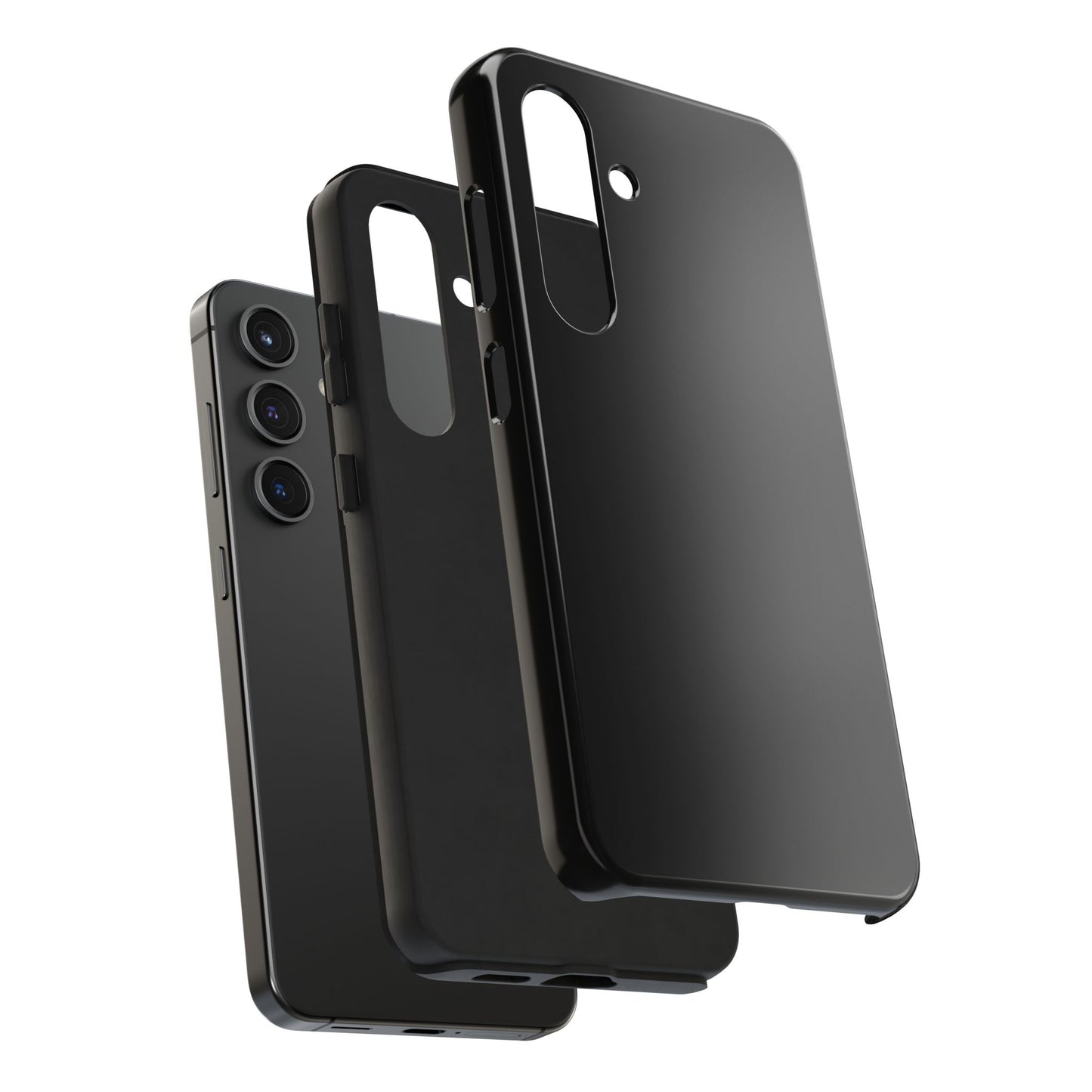 Durable Black Tough Phone Cases, Heavy-Duty Cell Phone Cover, Personalized Tech Protection, Gift for Him or Her, Everyday Protection