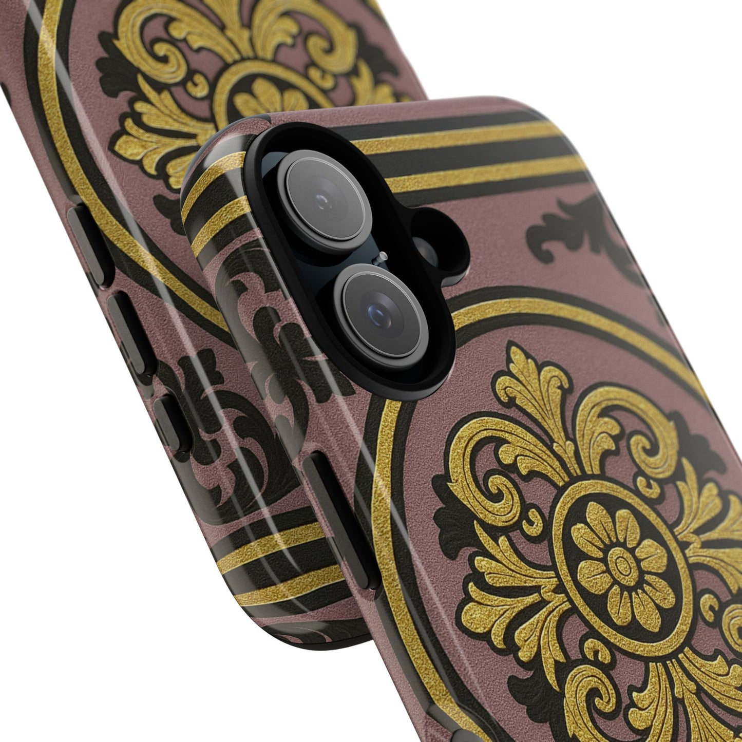 Gilded Mauve With Gold-Black Baroque Tough Cases