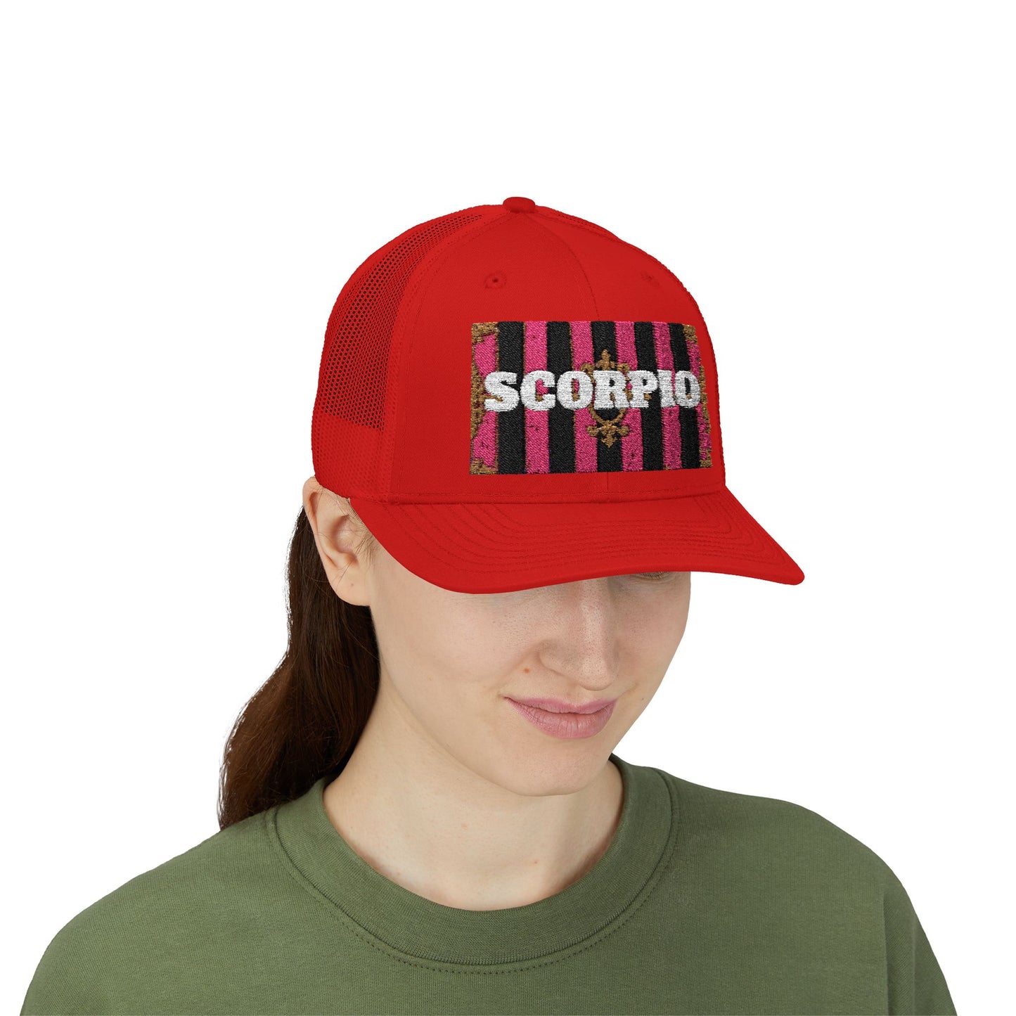 Scorpio Snapback Trucker Cap | Zodiac Hat, Astrology Gift, Trendy Cap for Astrology Lovers, Summer Style, Unique Birthday Gift