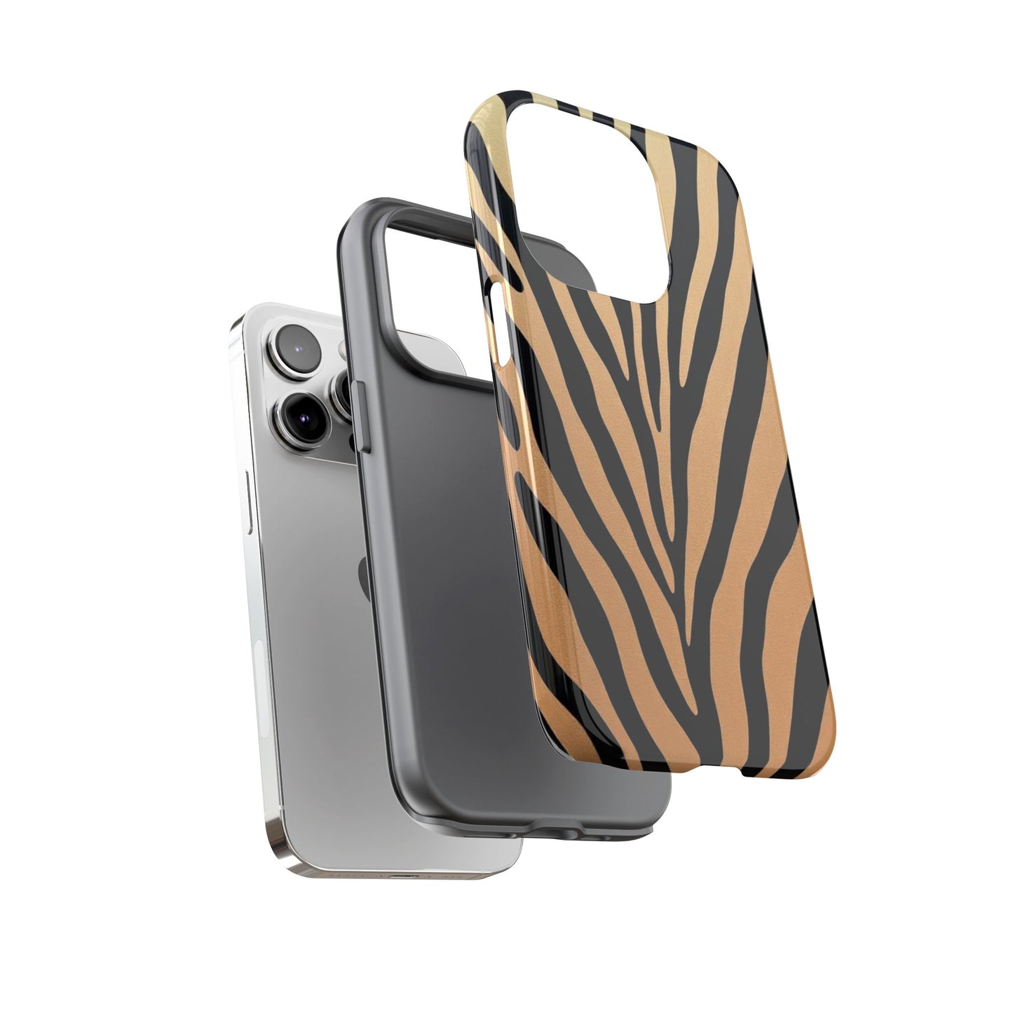 Zebra Print Tough Phone Case