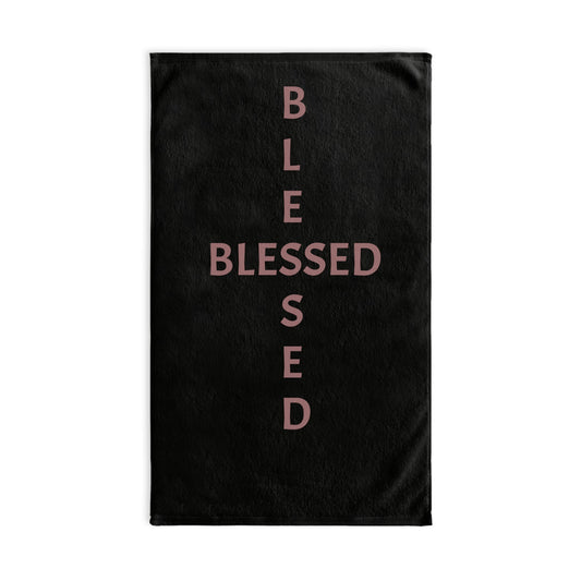 Blessed Hand Towel for Kitchen and Bath, Inspirational Gift for Home Decor, Perfect for Housewarming and Holidays, Motivational Towel