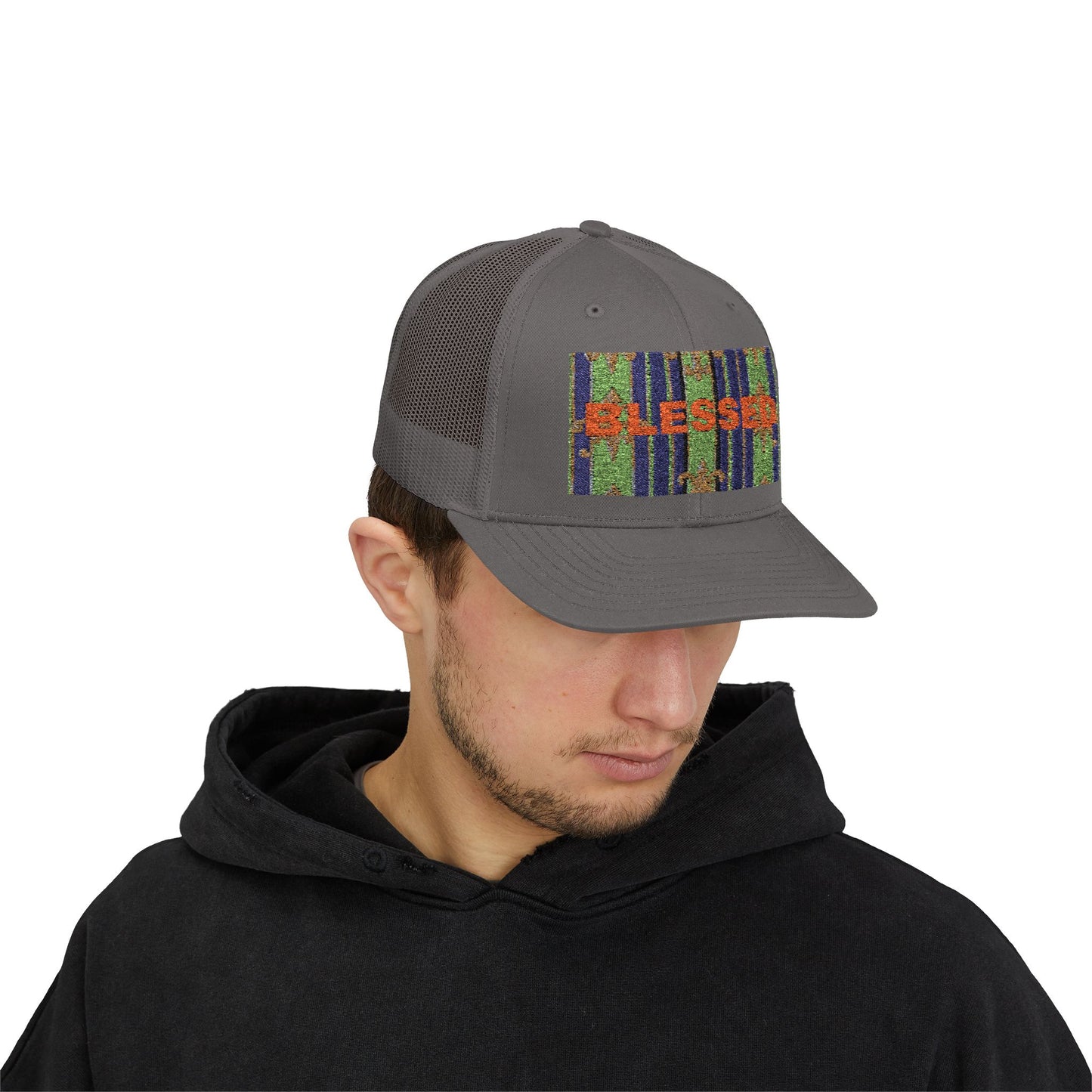 Blessed Snapback Trucker Cap, Casual Hat, Faith Gift, Outdoor Cap, Stylish Accessory, Everyday Wear