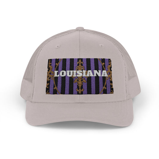 Louisiana Pride Snapback Trucker Cap | Festival Hat, Outdoor Accessory, Summer Style, Unique Gift for Travelers, Sports Enthusiasts