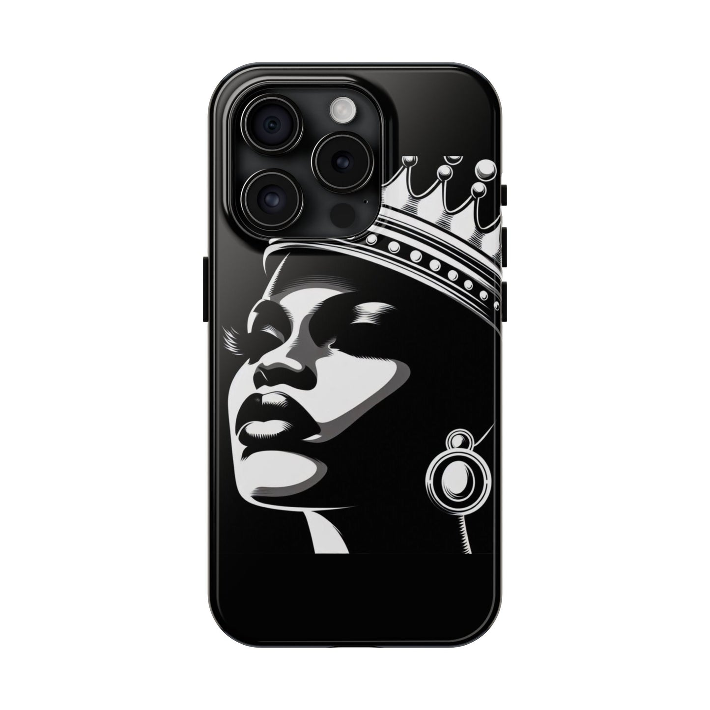 Regal Queen Tough Phone Case, Stylish Phone Cover, Gift for Her, Birthday, Empowerment, Bold Statement, Durable Phone Accessory