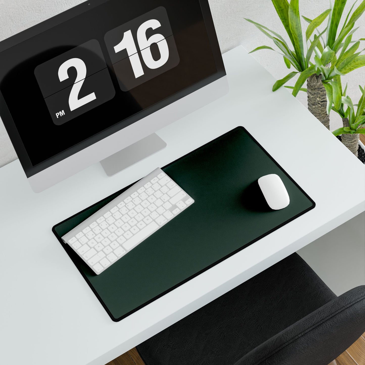 Elegant Midnight Green Desk Mats for Home Office, Stylish Mouse Pad, Desk Accessories, Gift for Students, Minimalist Desk Decor