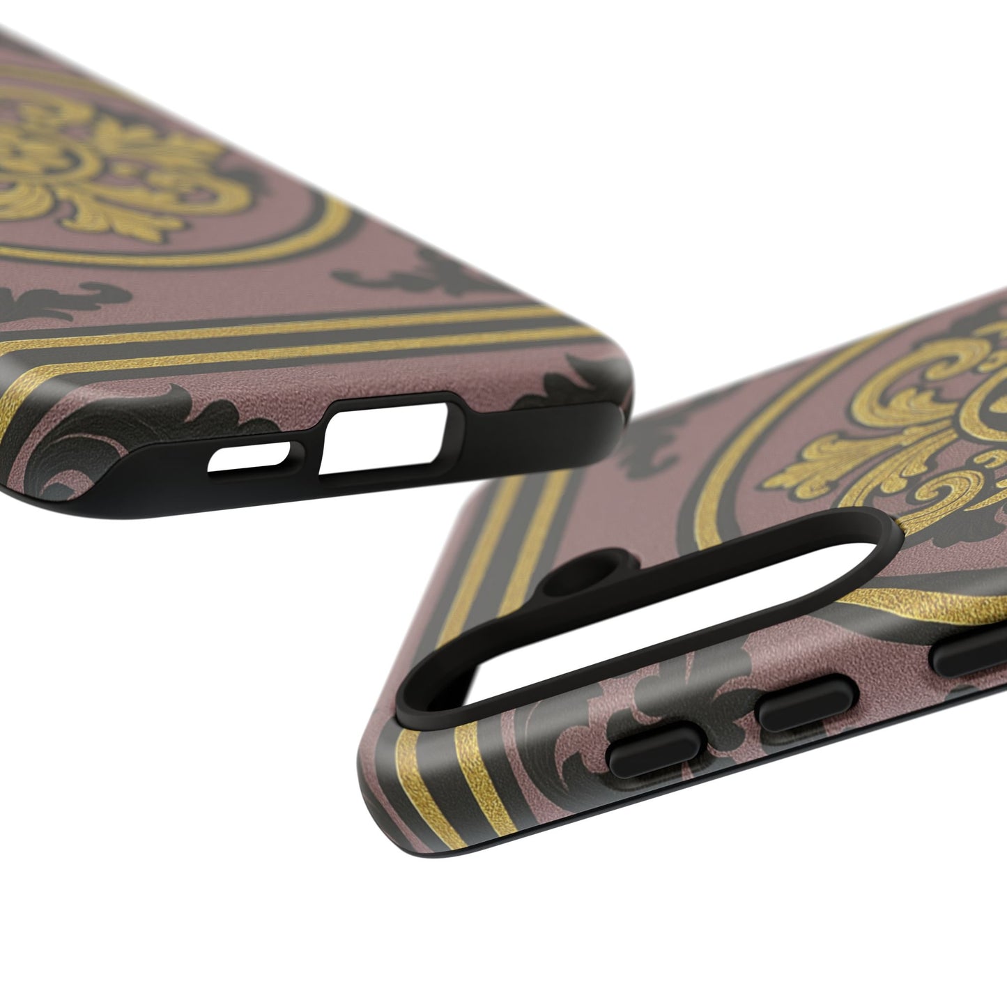 Gilded Mauve With Gold-Black Baroque Tough Cases