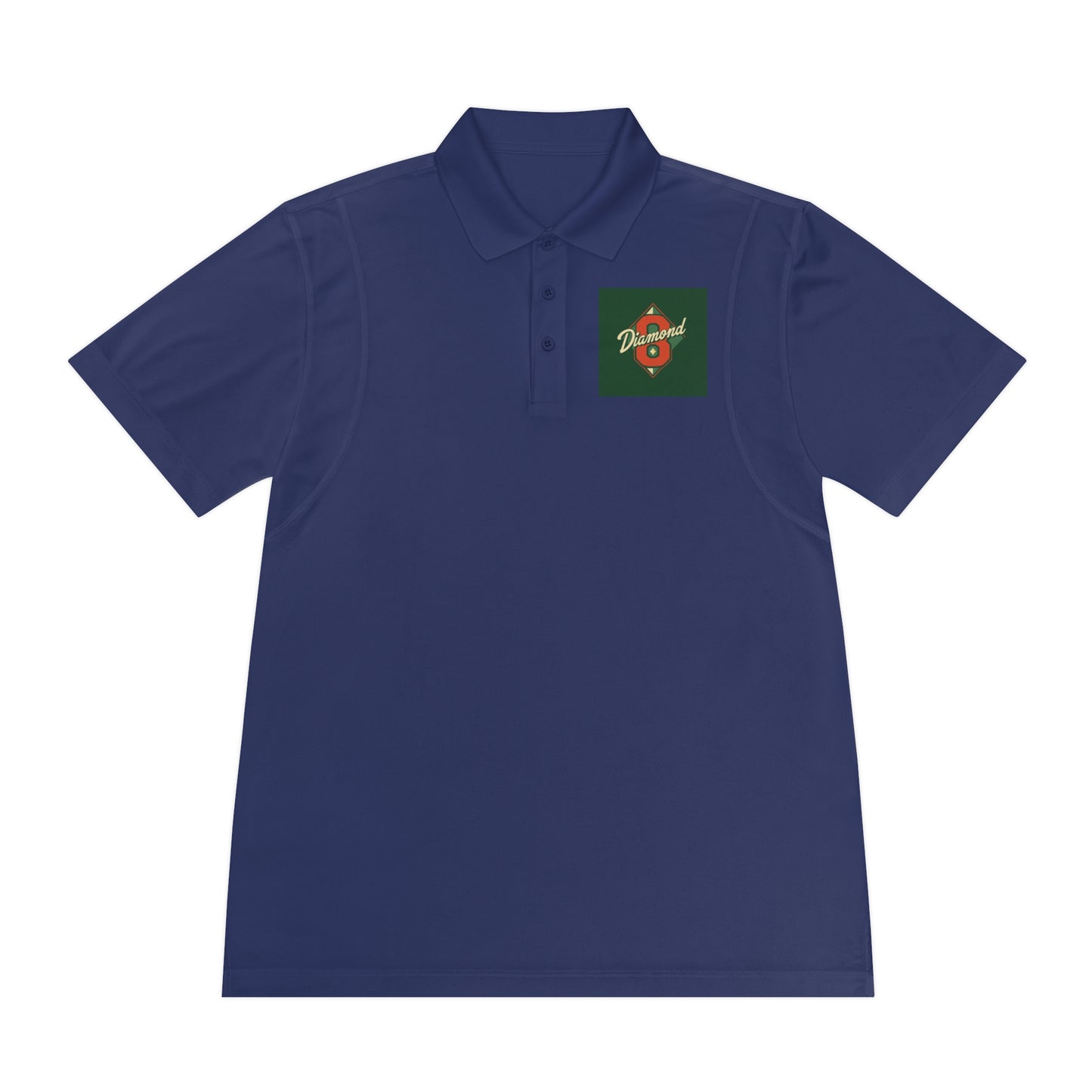 Men's Sport Polo Shirt with Green Design, Casual Wear, Gym Apparel, Outdoor Events, Golf Shirt, Father's Day Gift - Diamond 8