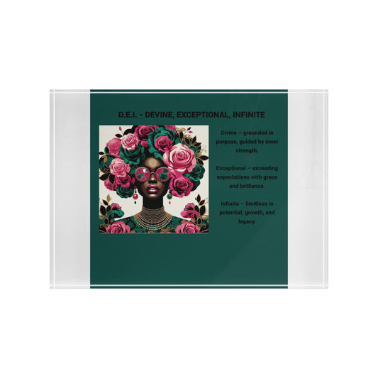 Inspirational Photo Block - Divine, Exceptional, Infinite Decoration